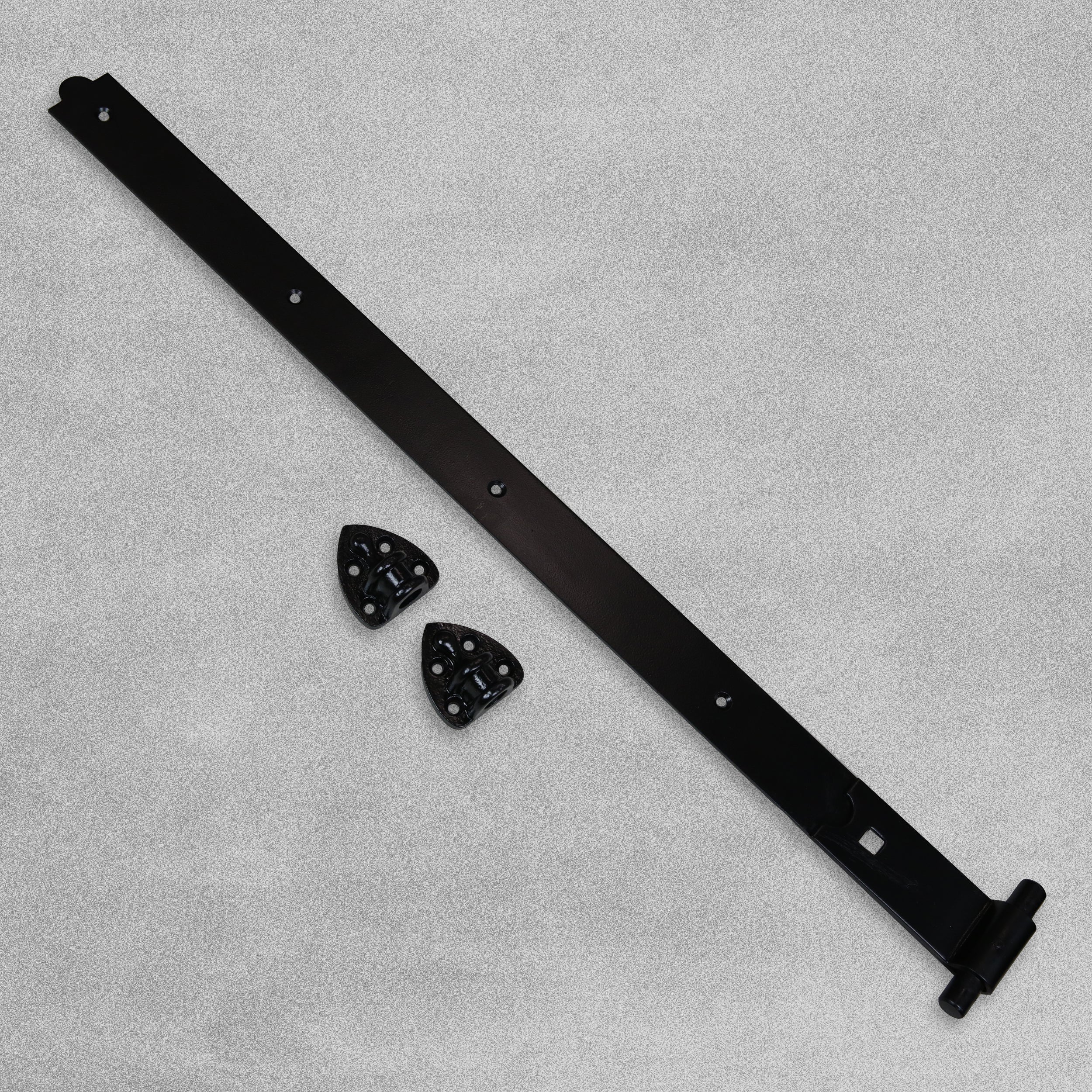 Heavy Reversible Black Gate / Door Hinges - 4 Sizes Available