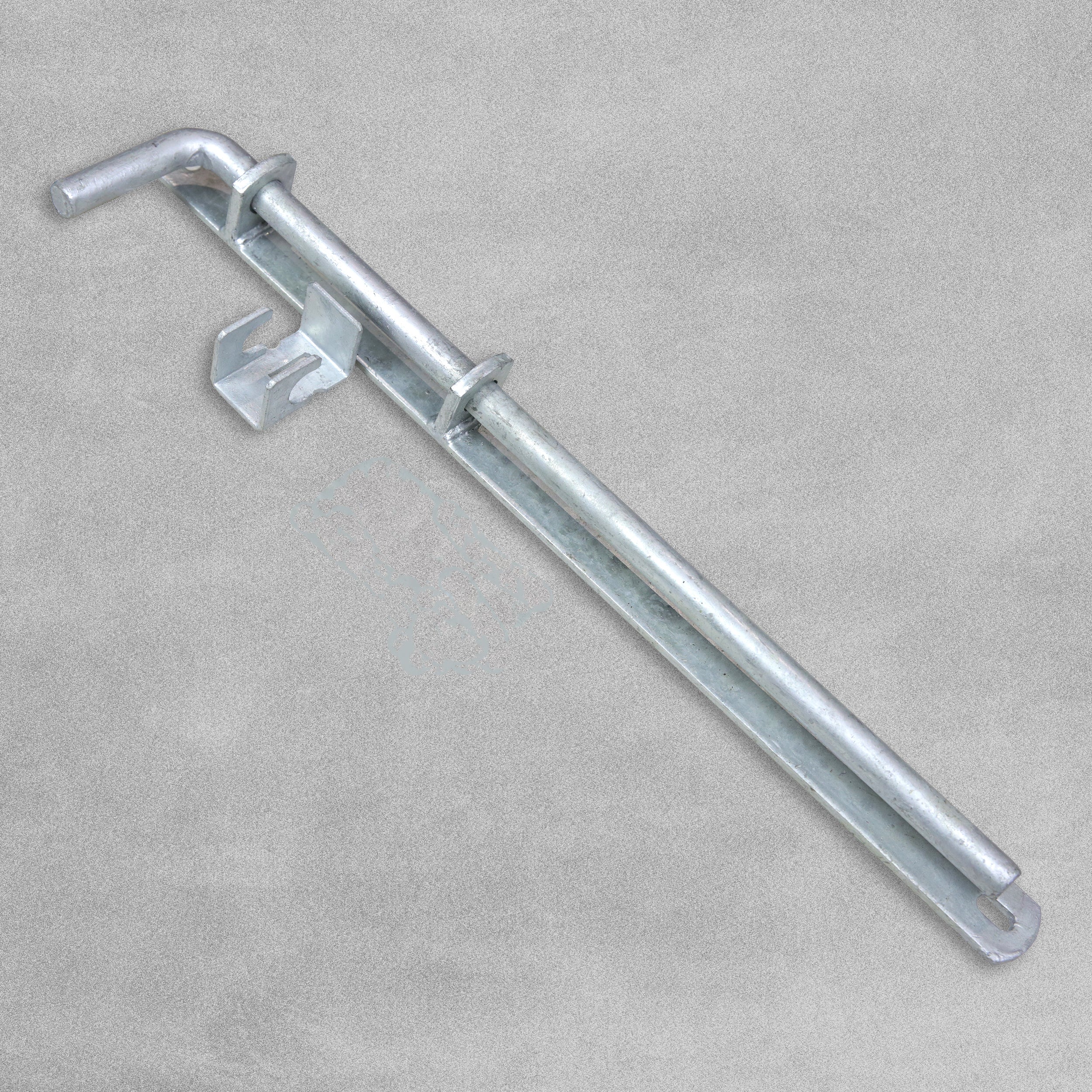 Heavy Duty Metal Gate Drop Bolt Kit Galvanised 560mm 22"