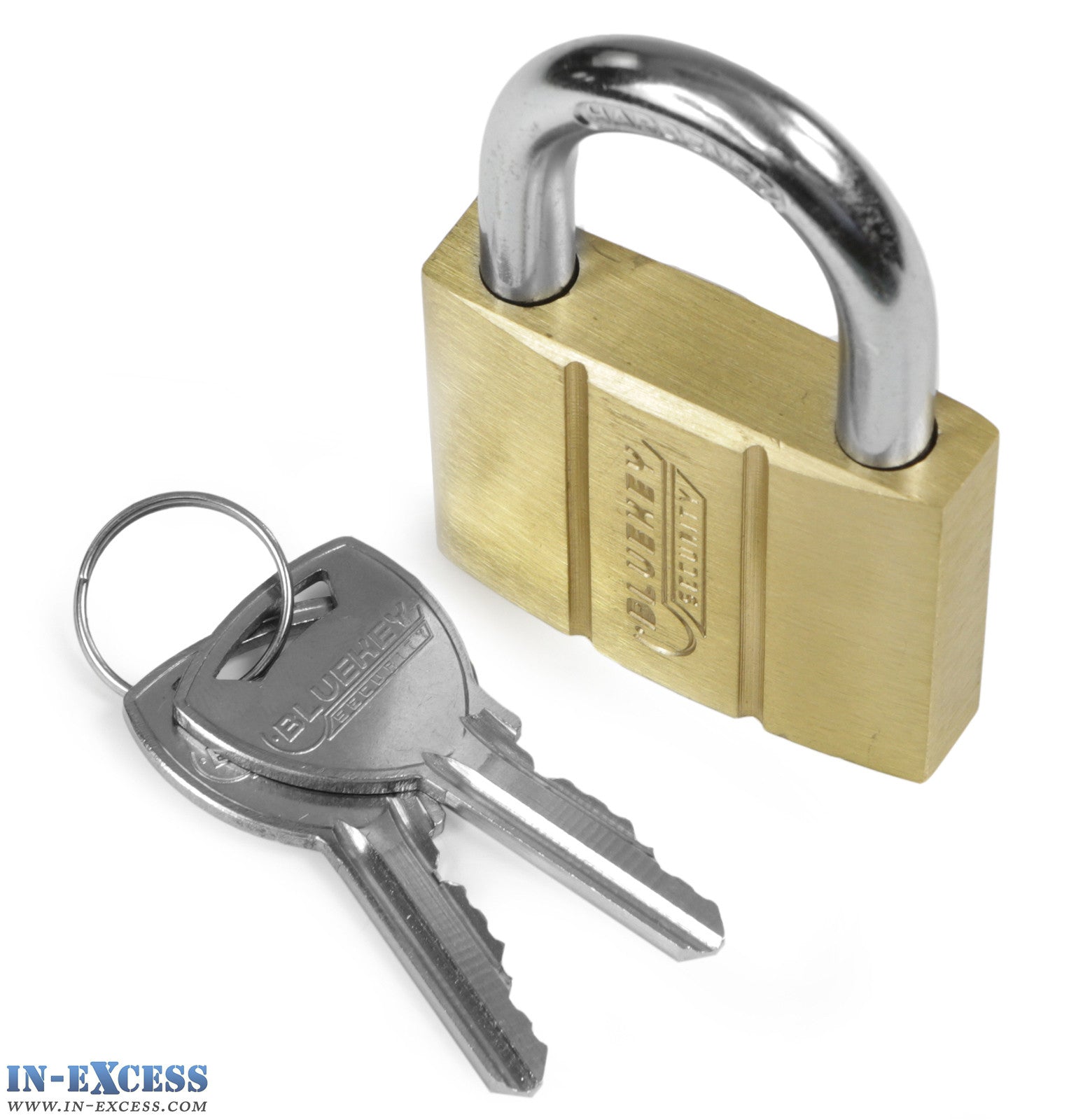 5x Bluekey Heavy Duty Solid Brass Keyed Alike 40mm Padlocks HS-B40-KA