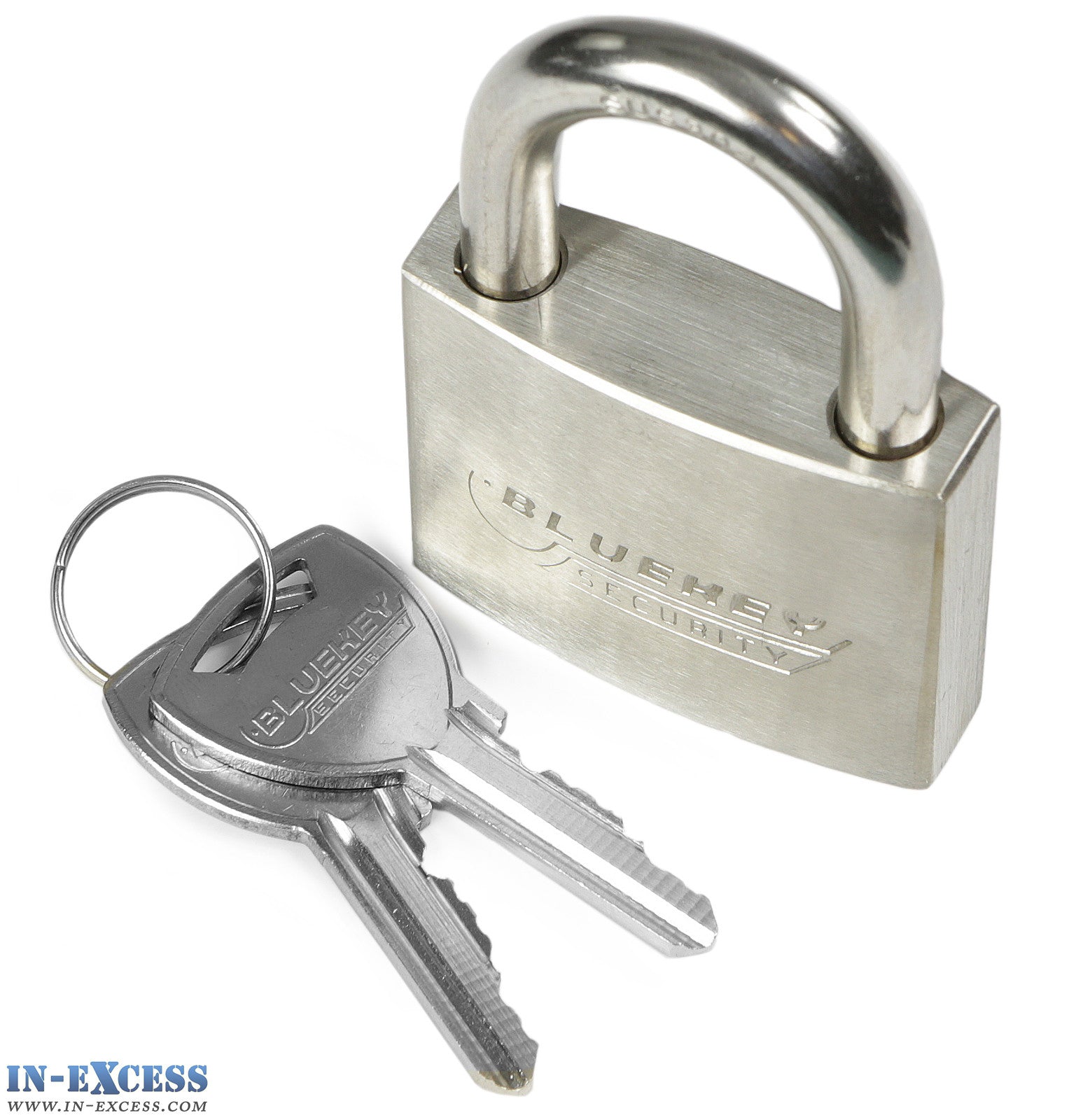 10x Bluekey Heavy Duty Stainless Steel Keyed Alike 50mm Padlocks HS-S50-KA