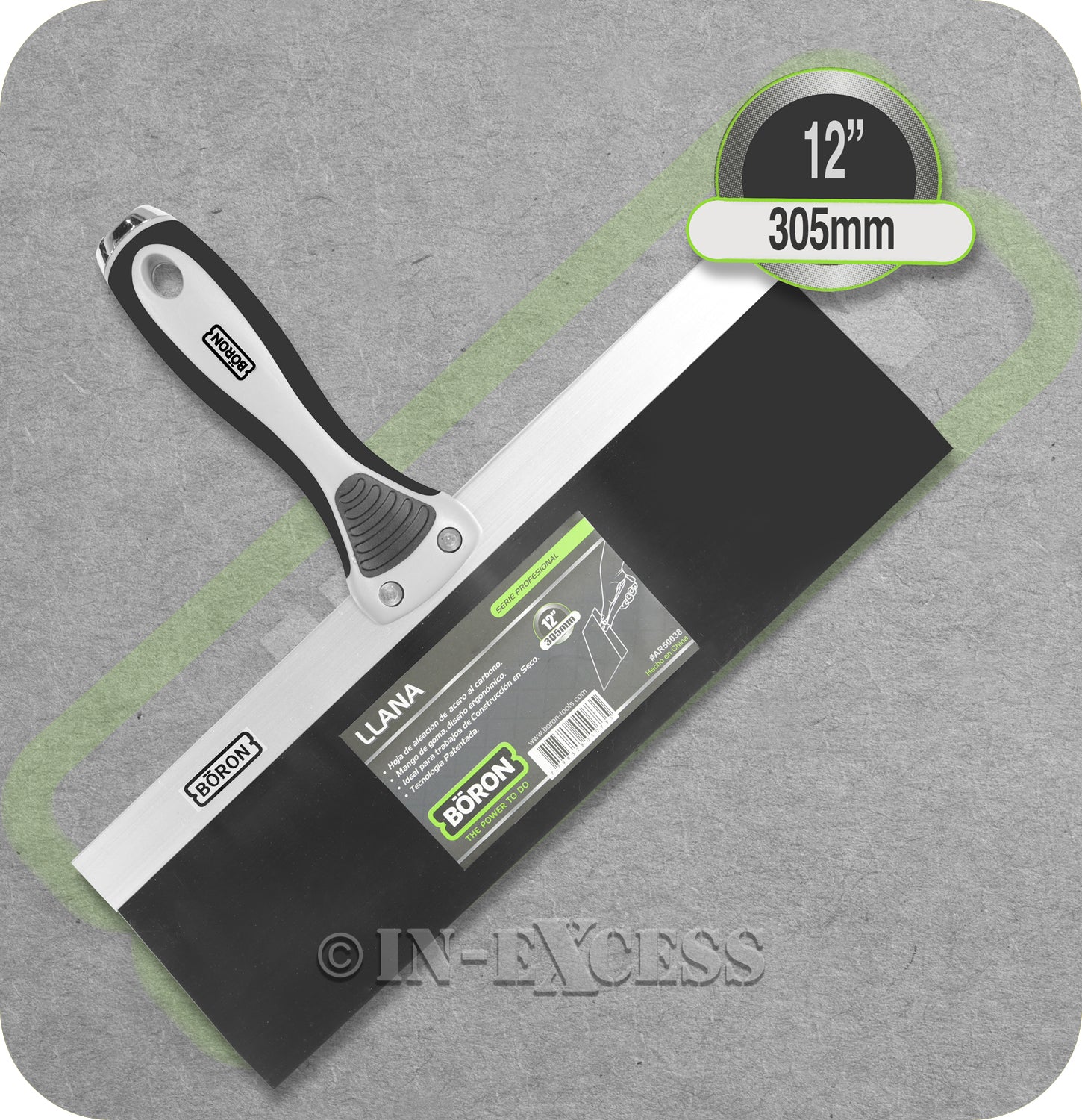 Boron Professional Tools Flat Drywall Taping Knife - 12" (305mm)