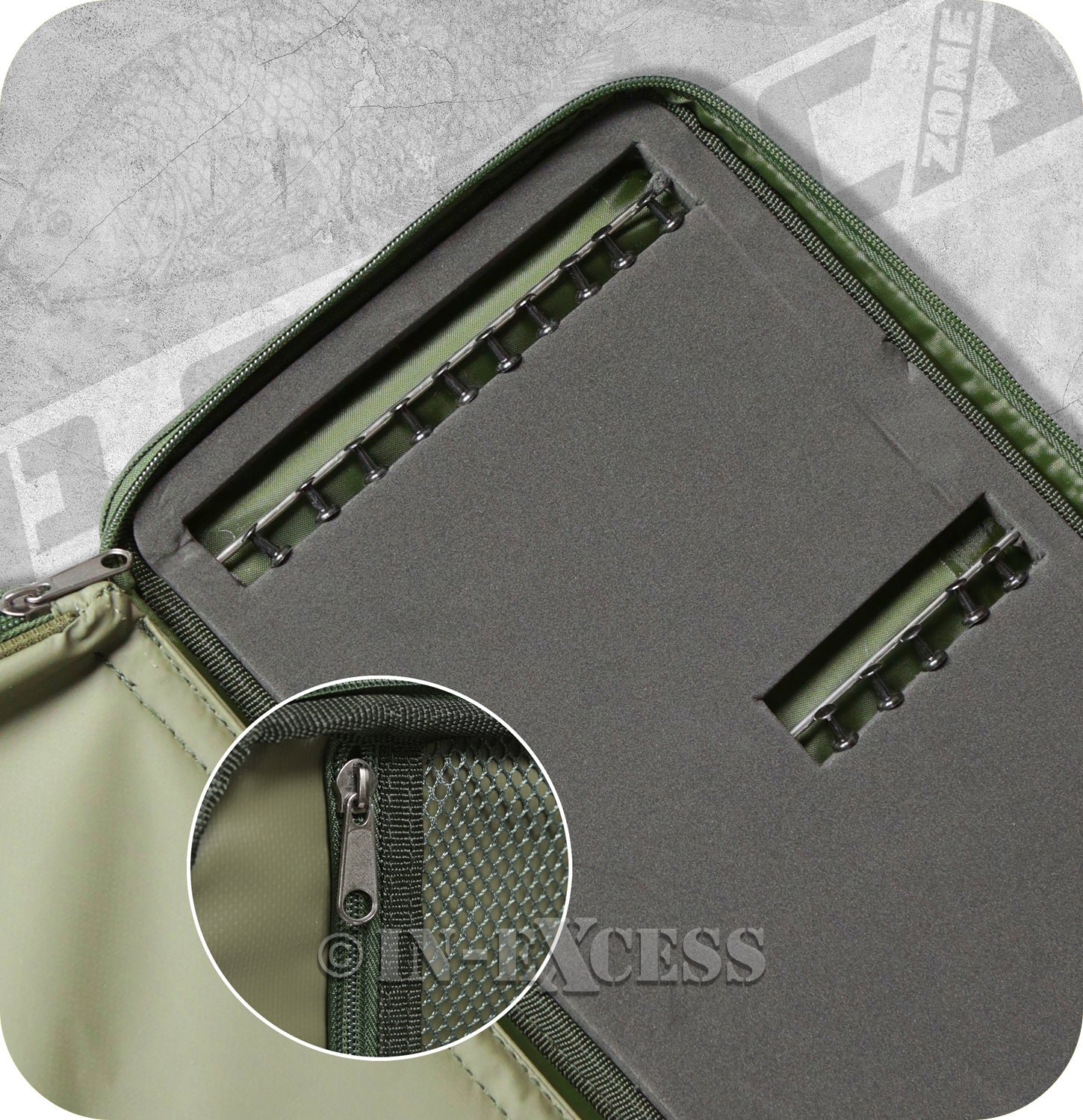 CarpZone Fishing Accessories Secure Rig and Bits Pouch