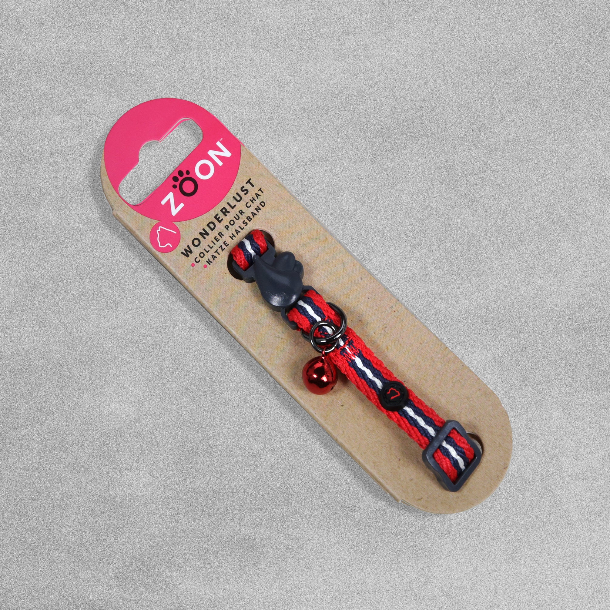 Zoon Wonderlust Cat Collar with Bell