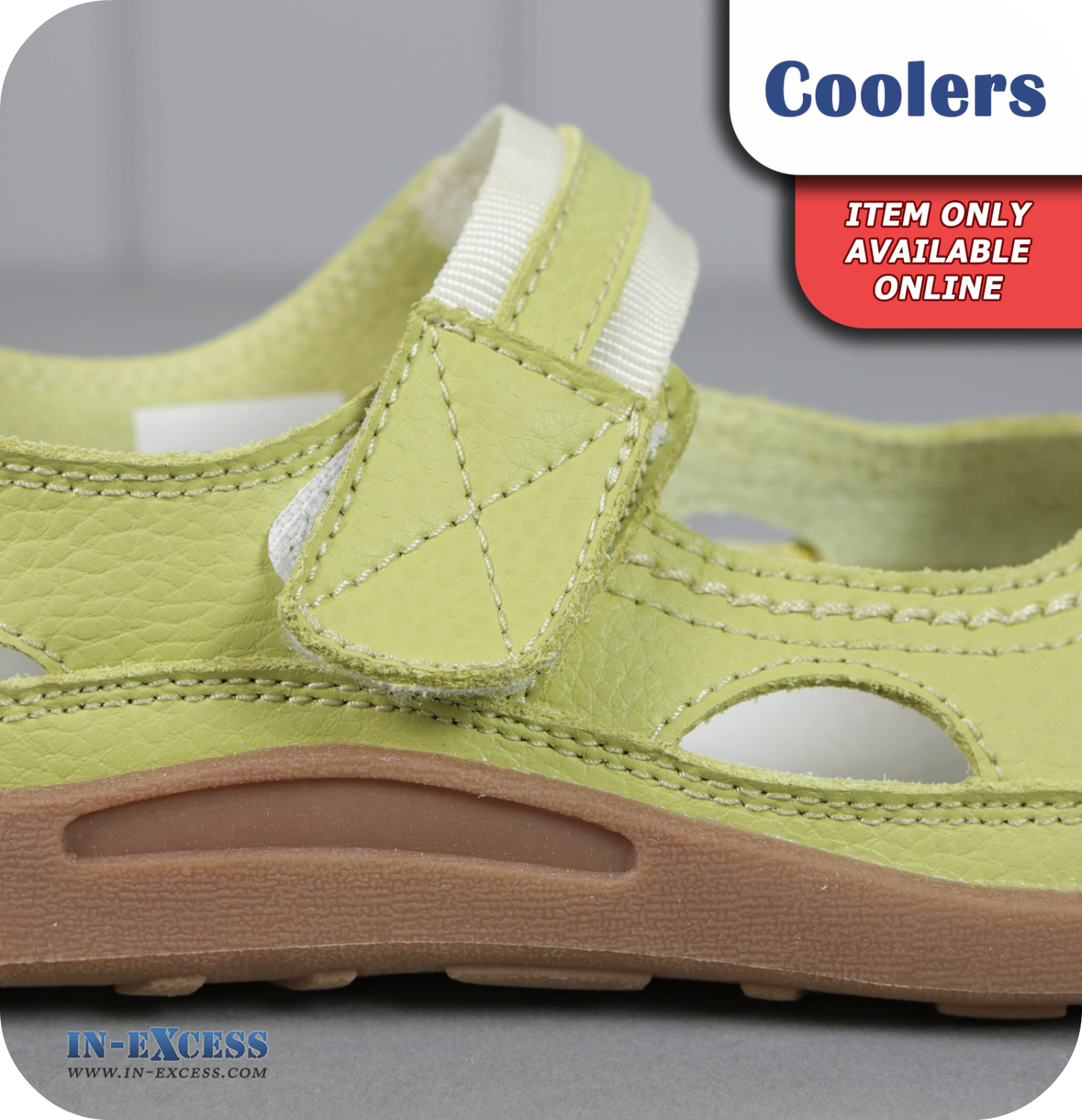 Coolers Premier Leather Sandals - Green