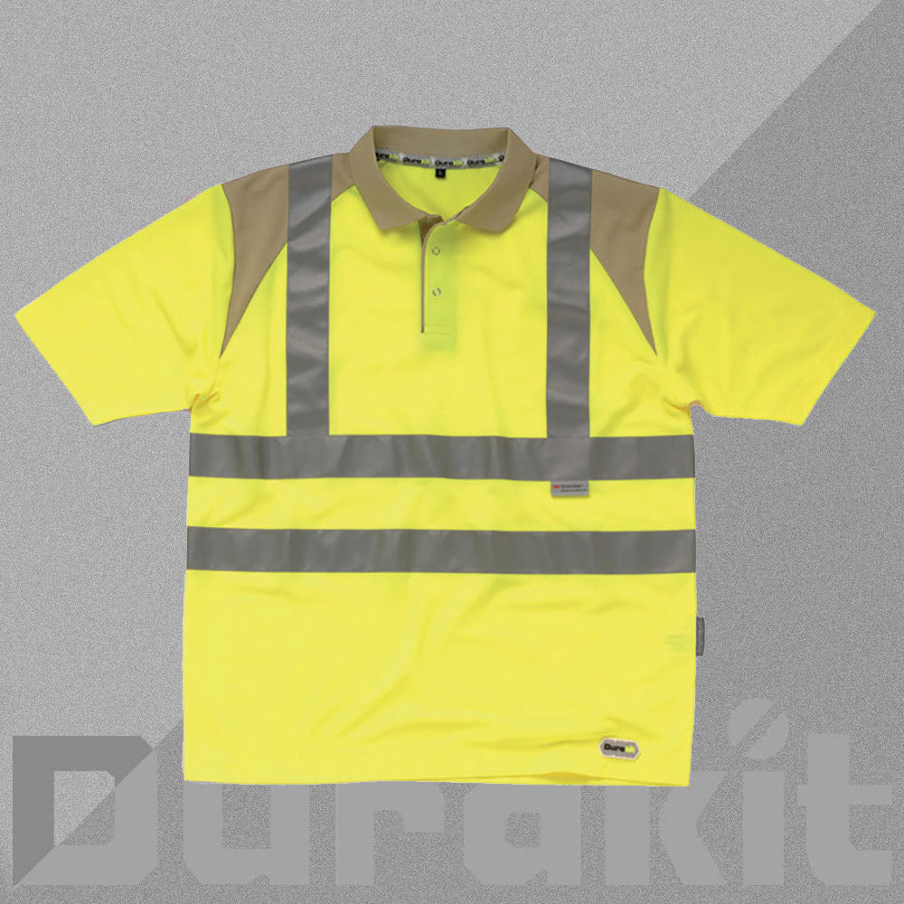 Durakit Safety Workwear - Class 2 Hi Vis Polo Shirt Short Sleeve