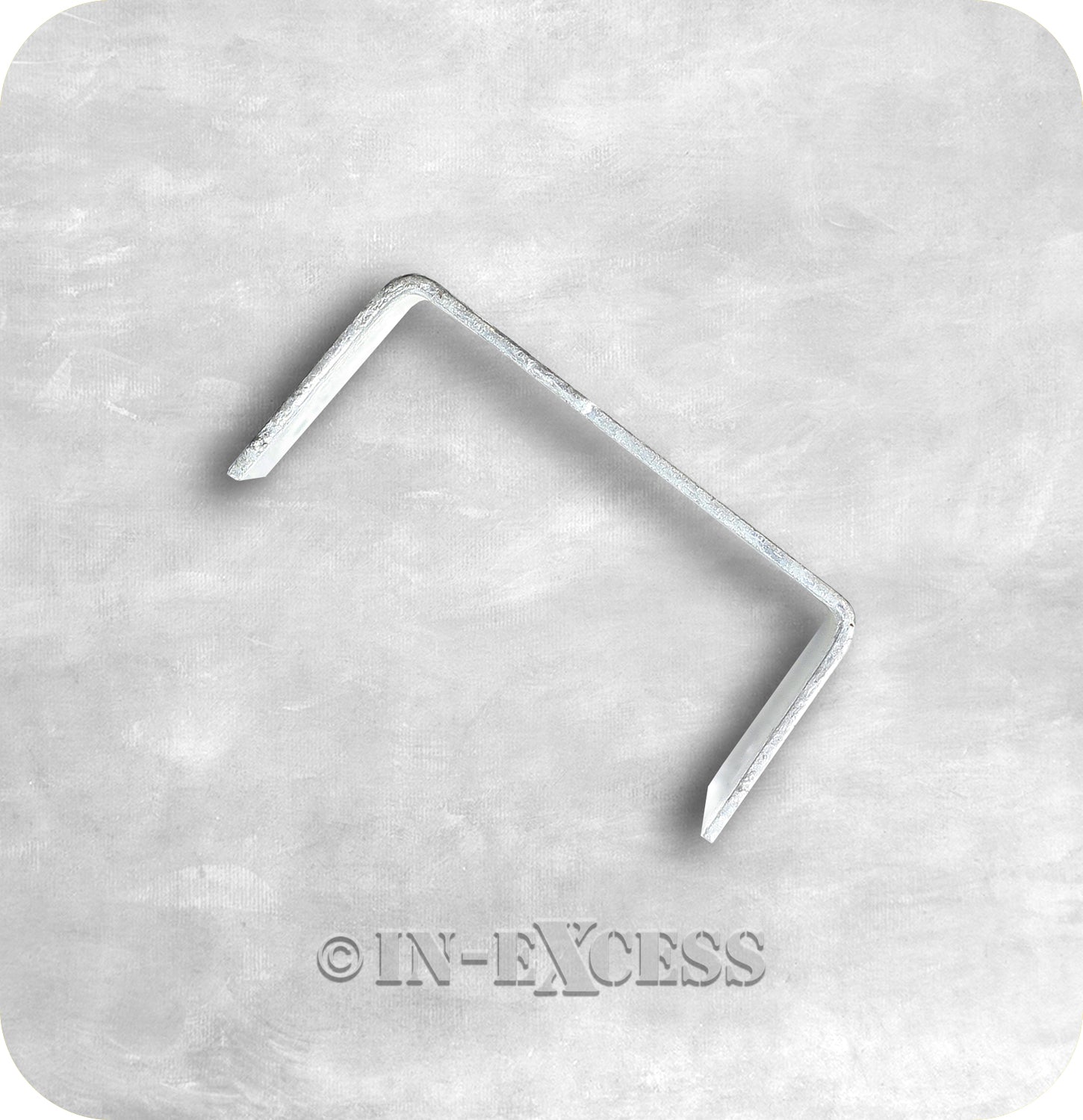 In-Excess Hardware Galvanised Fence Panel Fixing Fencing U-Clips - 50mm