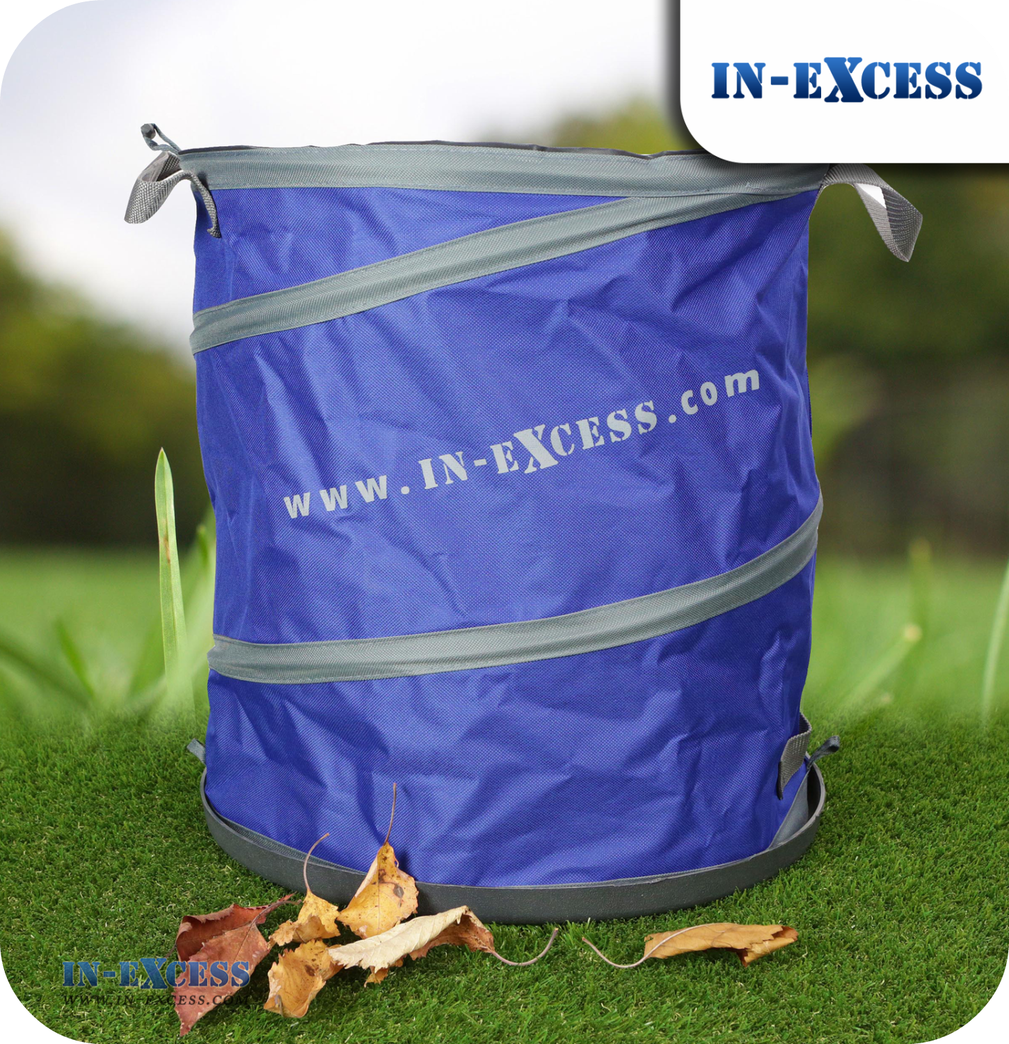 In-Excess Hard Base Heavy Duty Pop Up Garden Bag - Small