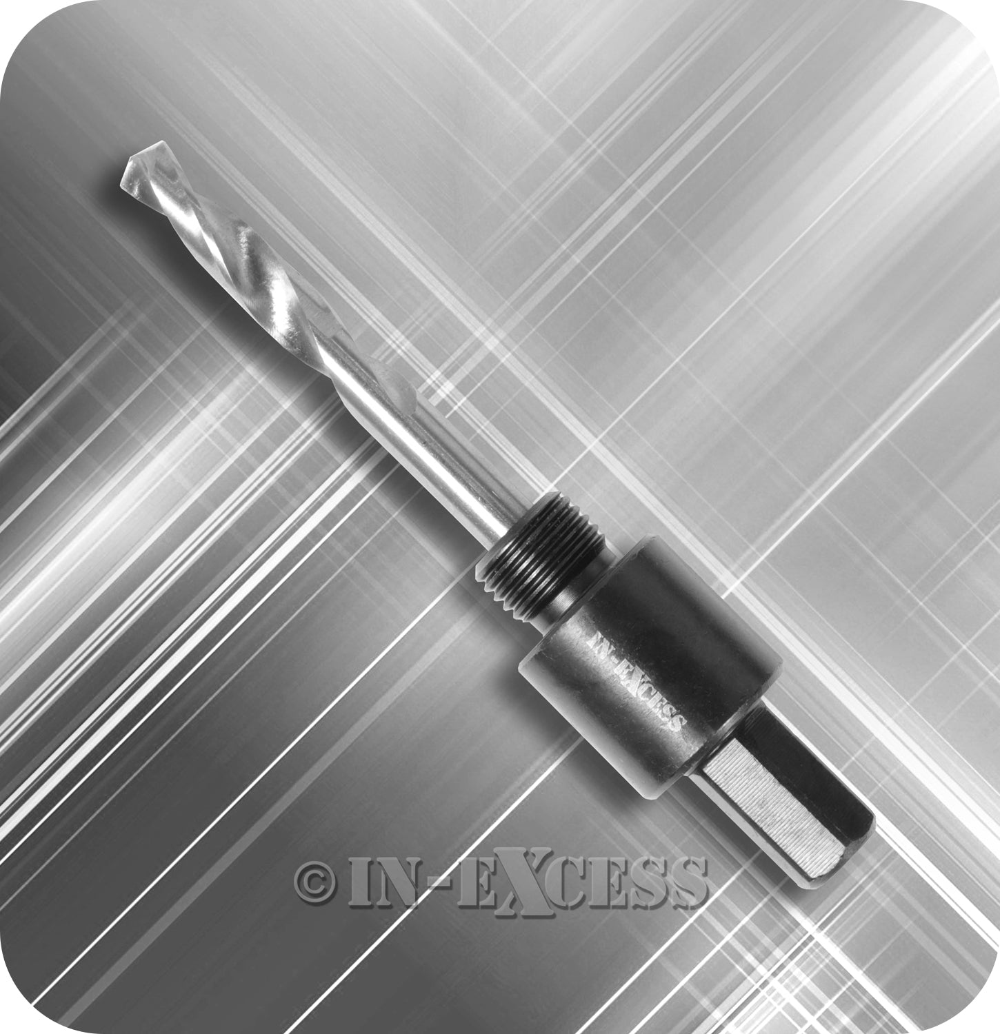 In-Excess Hexagonal Holesaw Arbor With HSS Pilot Drill Bitt - 9.5mm (3/8")