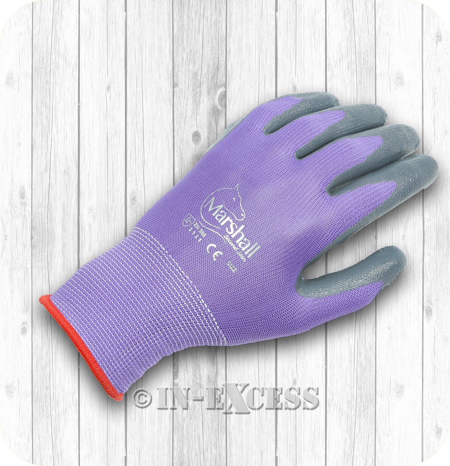 Marshall Second Skin Multi Purpose Stable Gardening Gloves - Purple