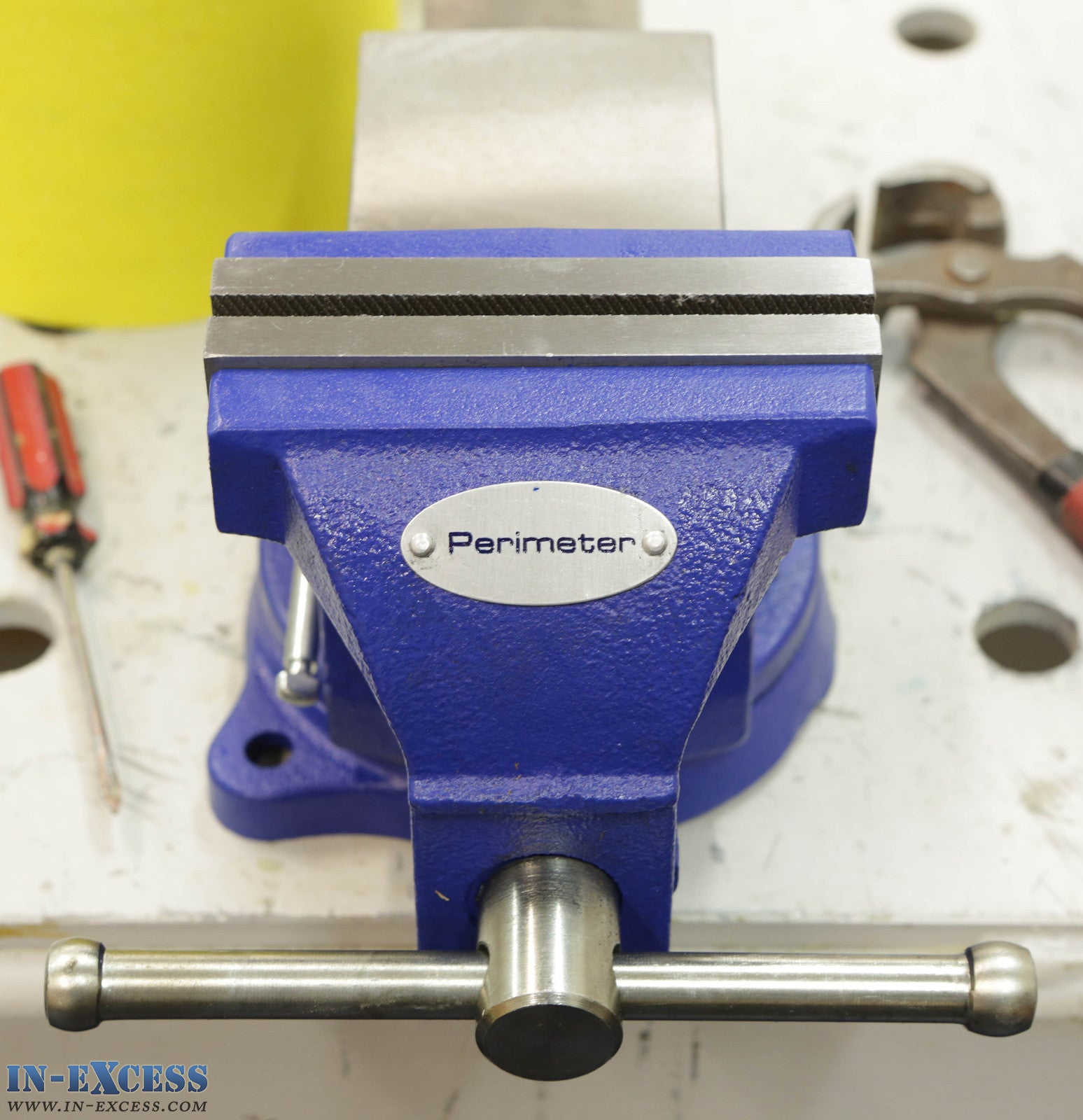 Perimeter 4" Machine Bench Vice 100mm Heavy Duty Cast Iron Swivel Base