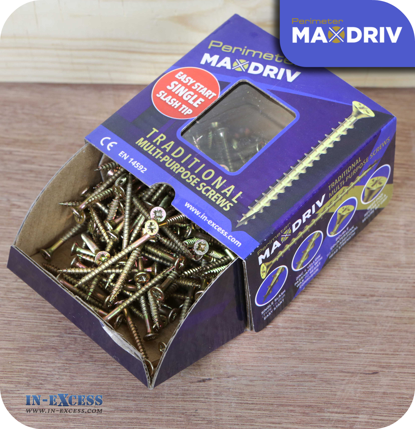 Perimeter MaxDriv Traditional Multi Purpose Screws 3.5 x 40mm - Pack of 200