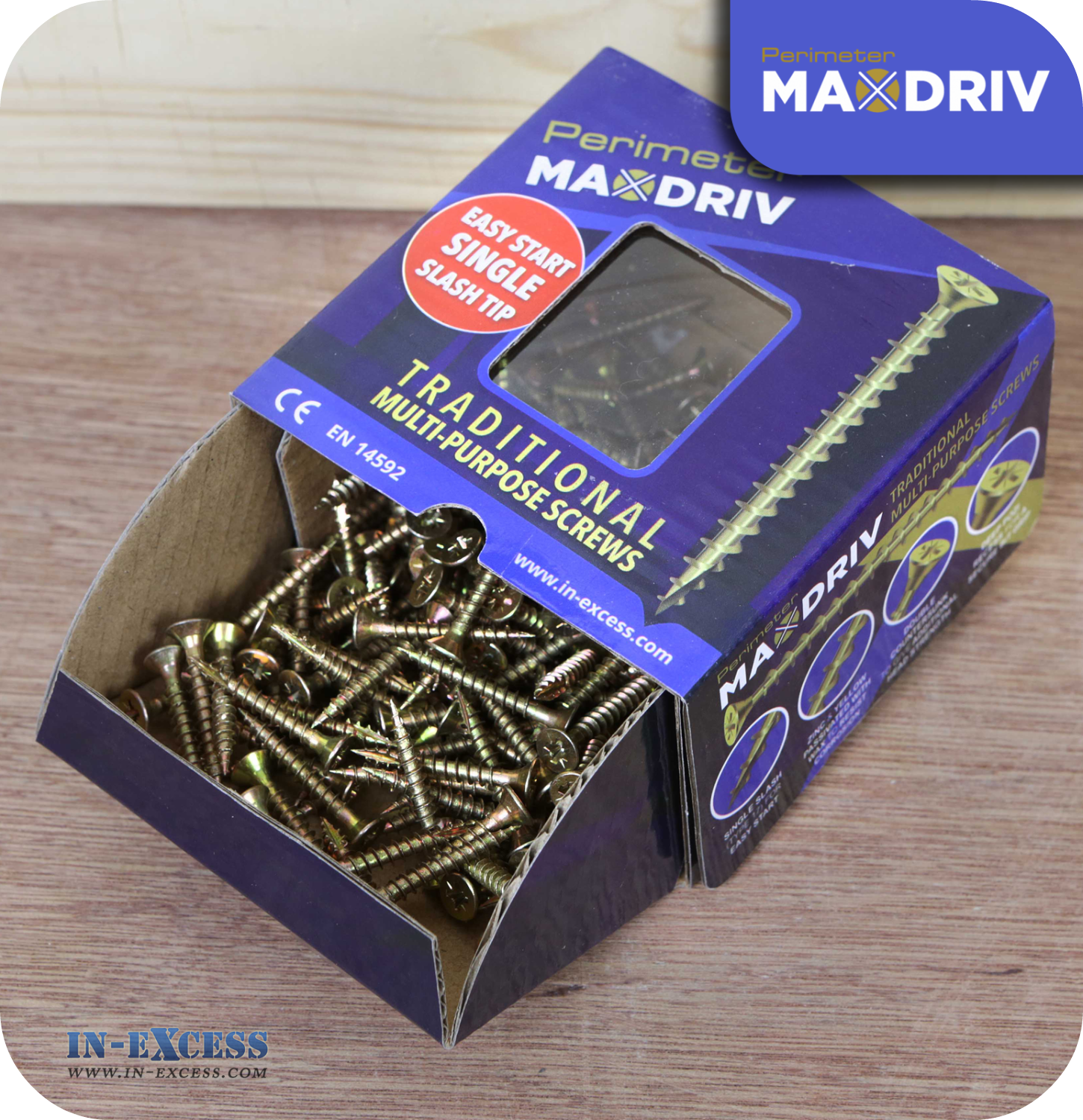 Perimeter MaxDriv Traditional Multi Purpose Screws 4.0 x 30mm - Pack of 200