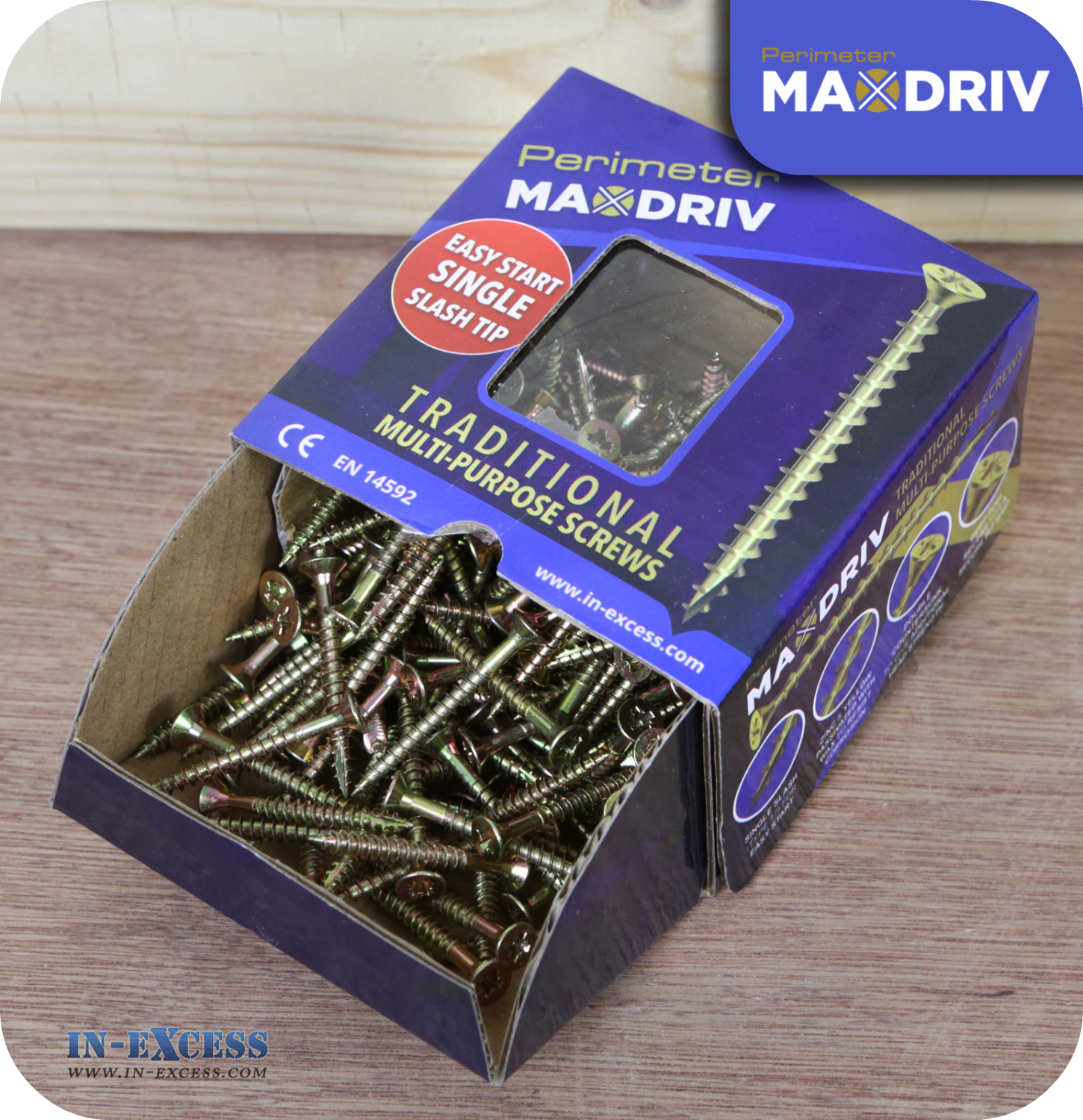 Perimeter MaxDriv Traditional Multi Purpose Screws 4.0 x 40mm - Pack of 200