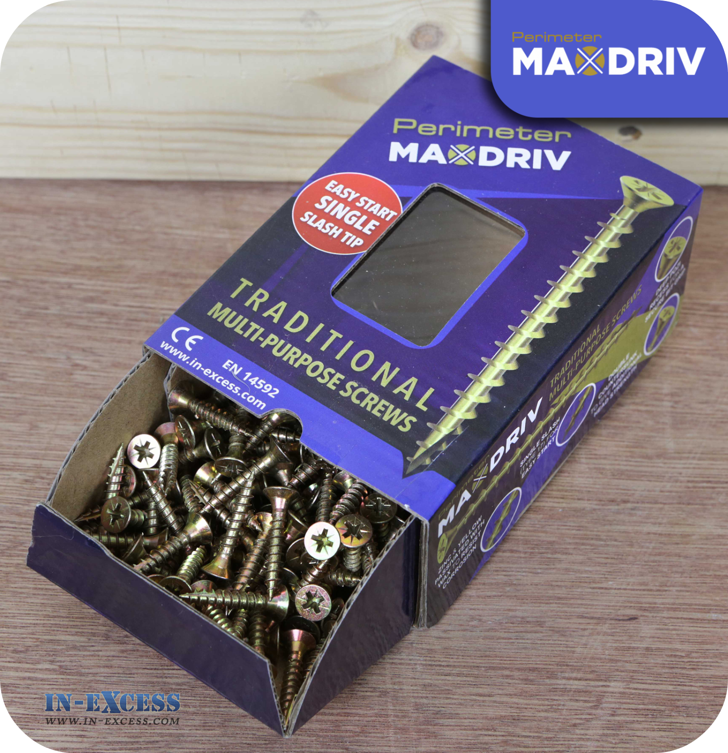 Perimeter MaxDriv Traditional Multi Purpose Screws 5.0 x 30mm - Pack of 200