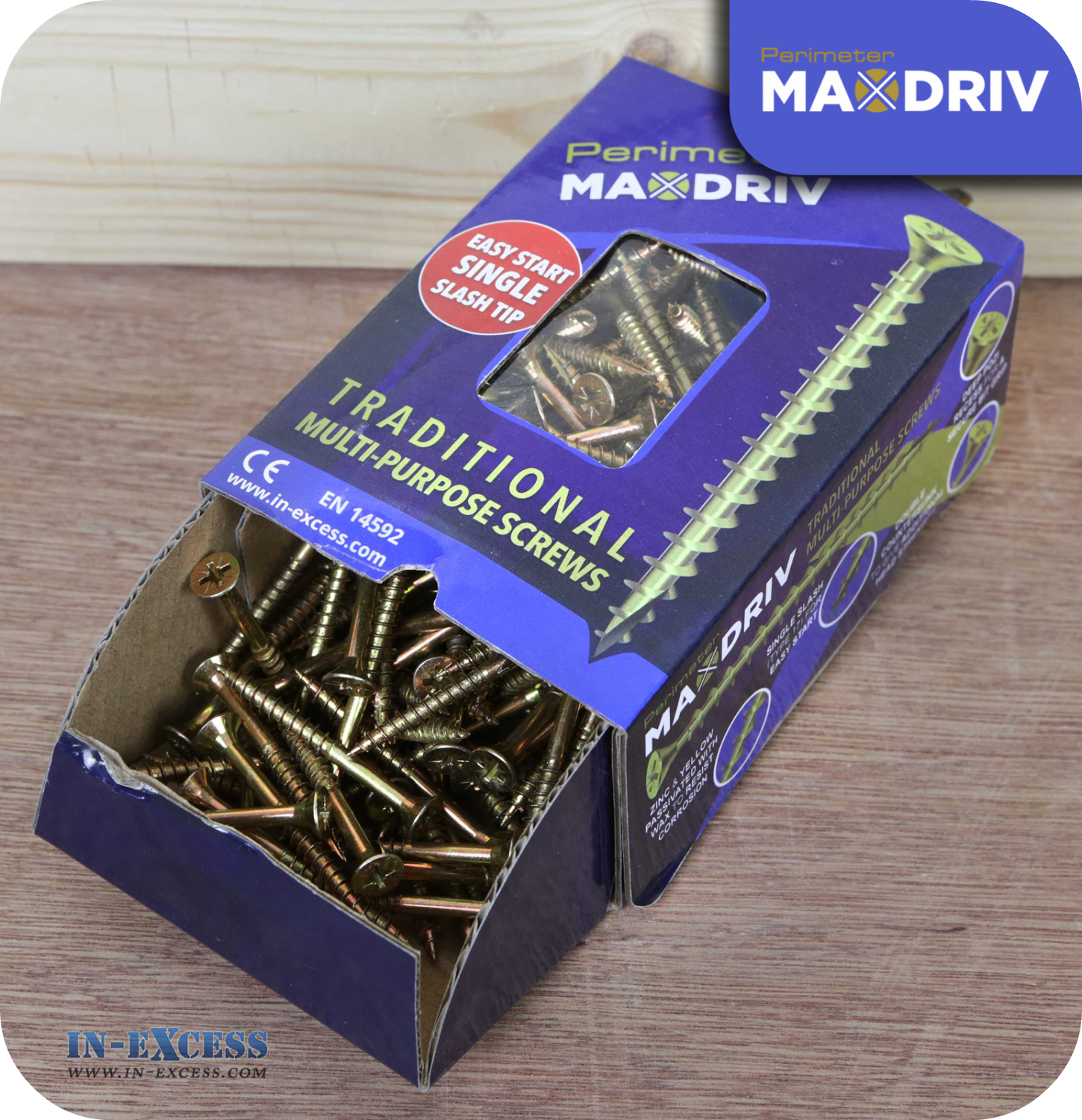 Perimeter MaxDriv Traditional Multi Purpose Screws 5.0 x 50mm - Pack of 200