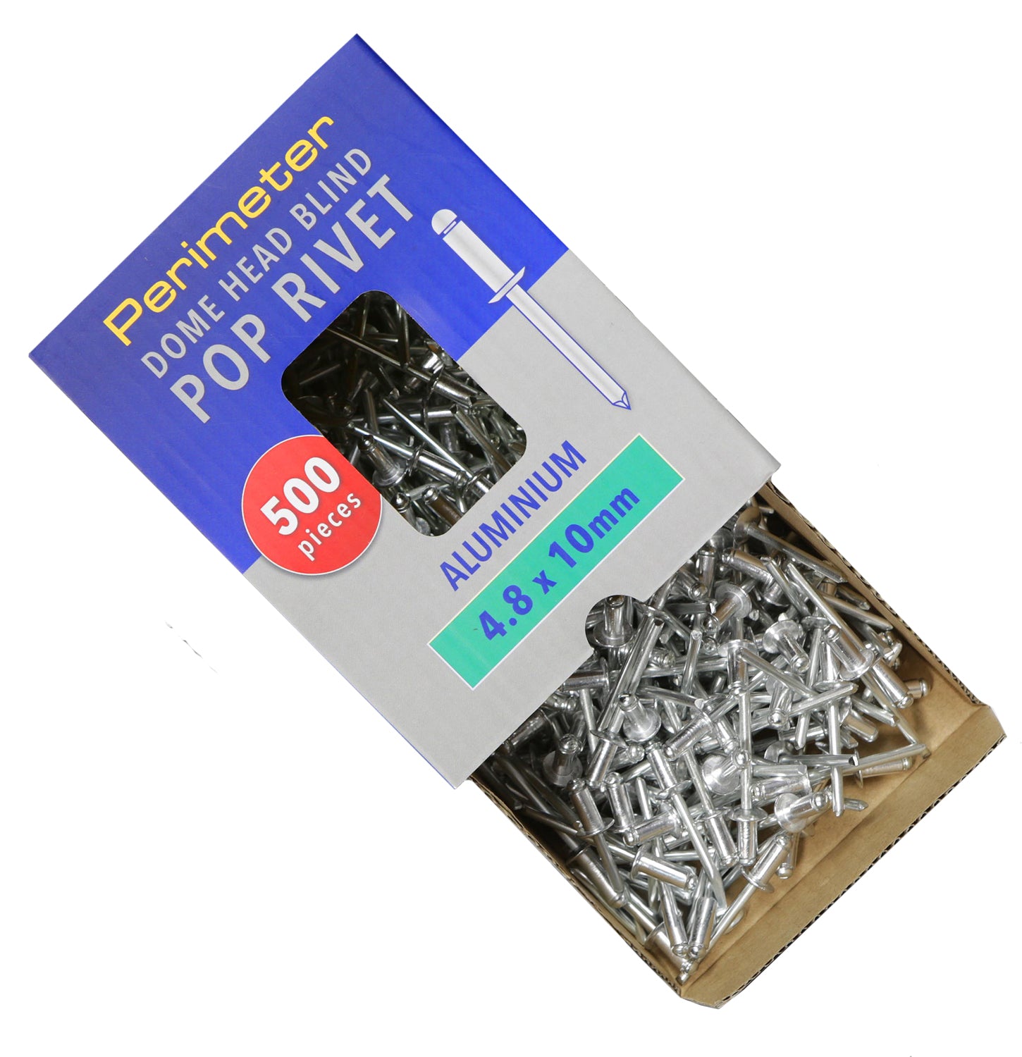 Perimeter Dome Head Aluminium Pop Blind Rivets Boxed - 4.8mm x 10mm