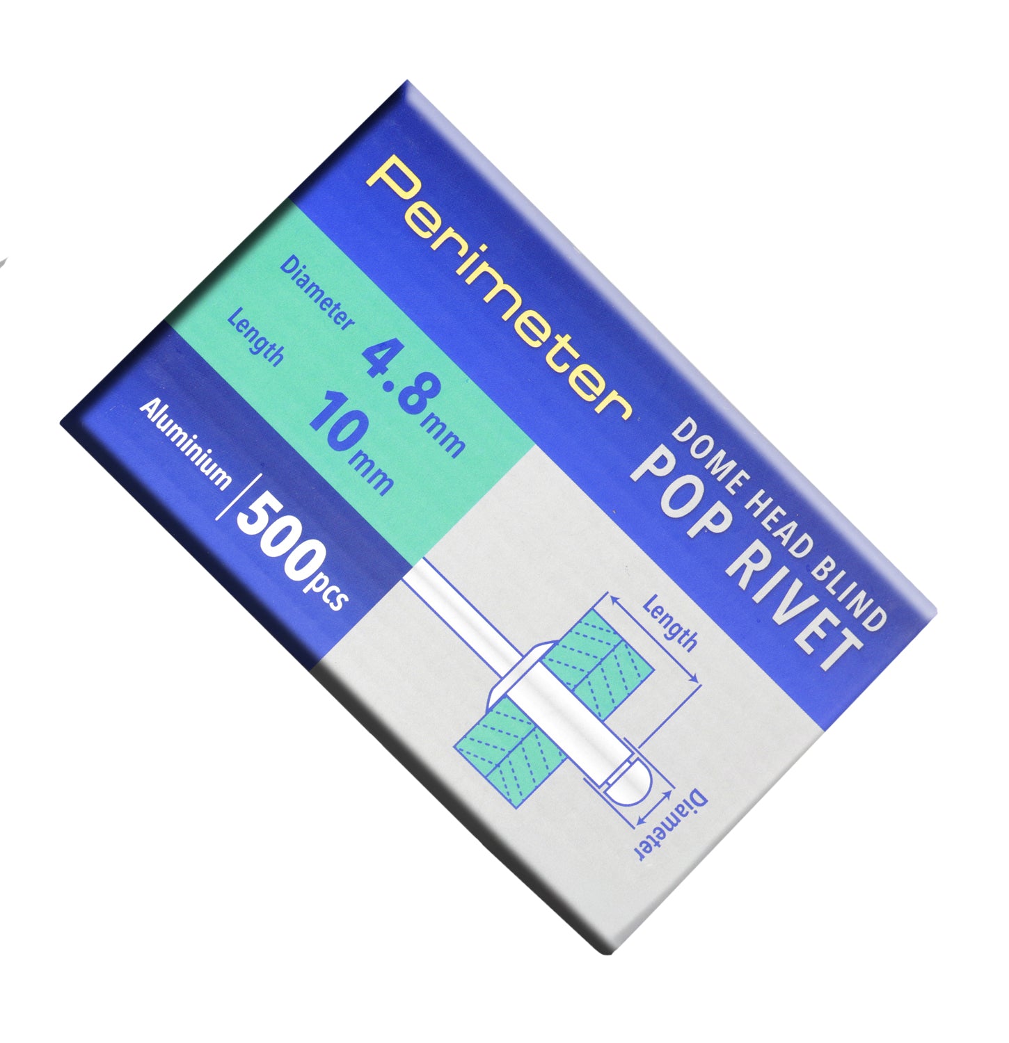 Perimeter Dome Head Aluminium Pop Blind Rivets Boxed - 4.8mm x 10mm