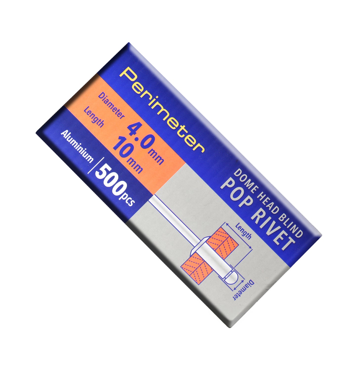 Perimeter Dome Head Aluminium Pop Blind Rivets Boxed - 4.0mm x 10mm