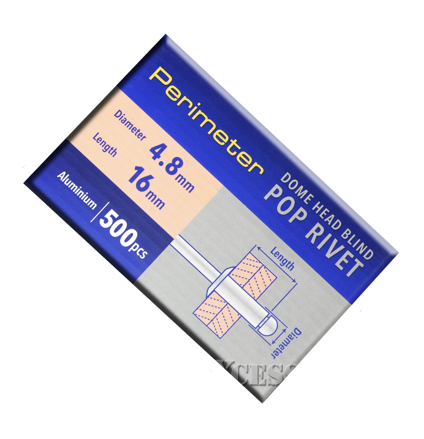 Perimeter Dome Head Aluminium Pop Blind Rivets Boxed - 4.8mm x 16mm