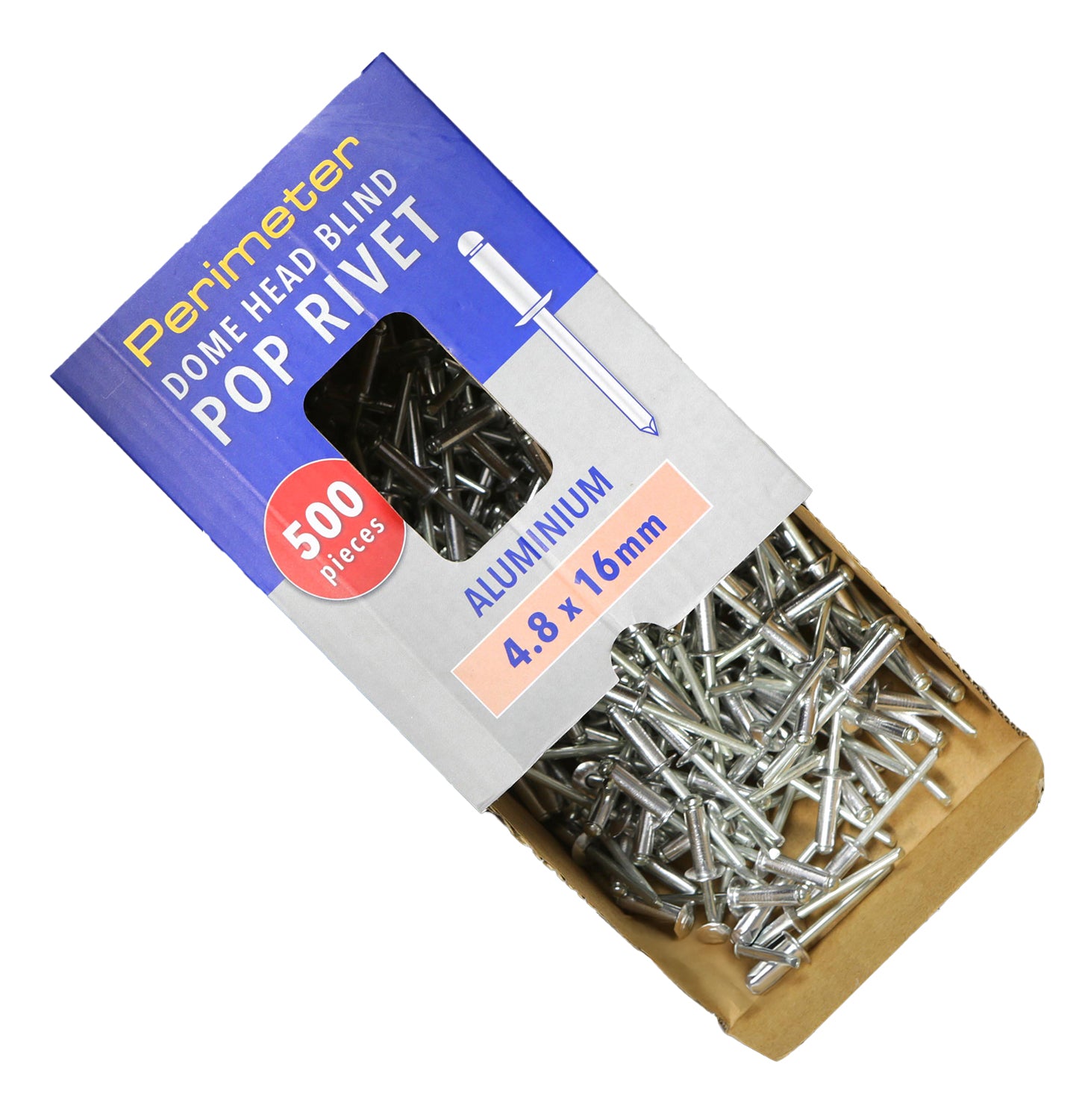 Perimeter Dome Head Aluminium Pop Blind Rivets Boxed - 4.8mm x 16mm