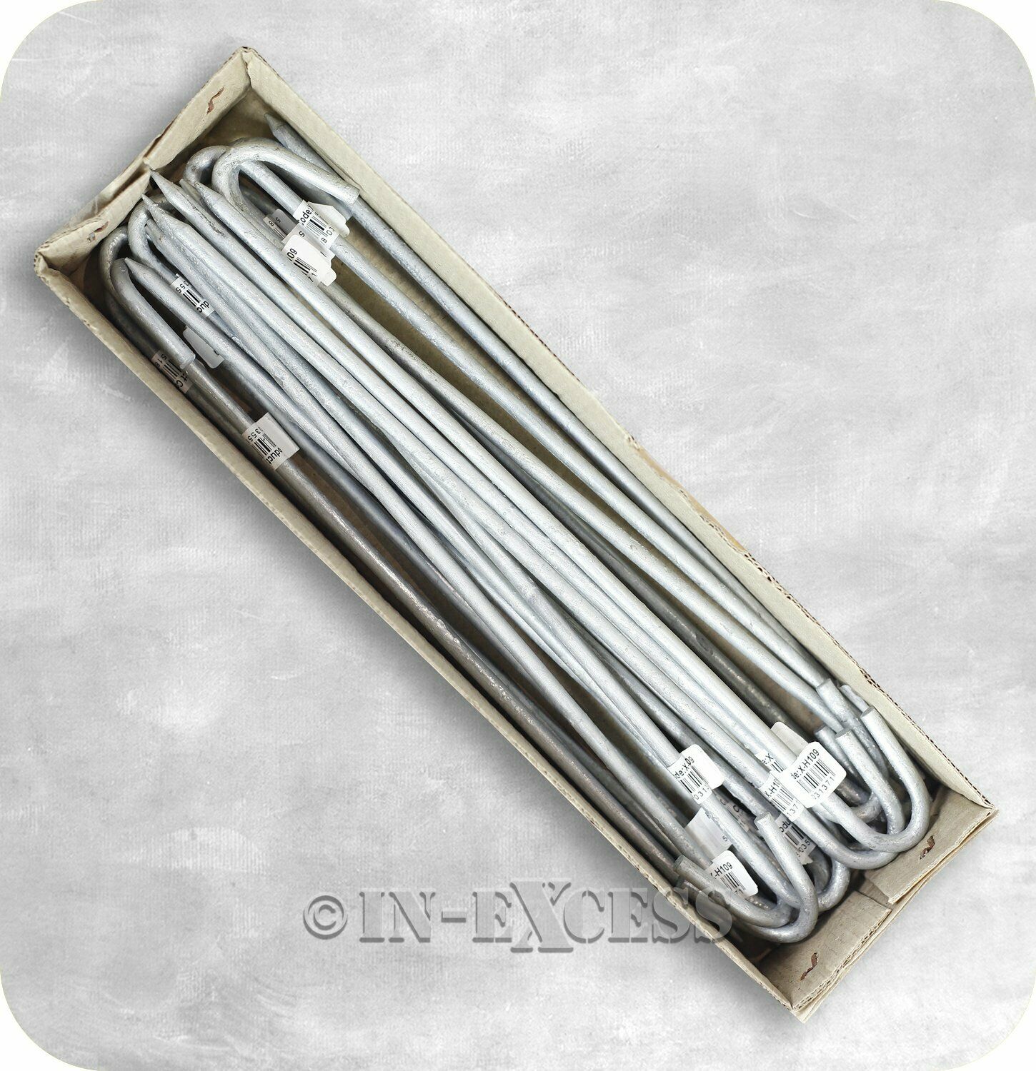 Heavy Duty Galvanised Rabbit Netting / Tent Pegs 12"/300mm (XH109)
