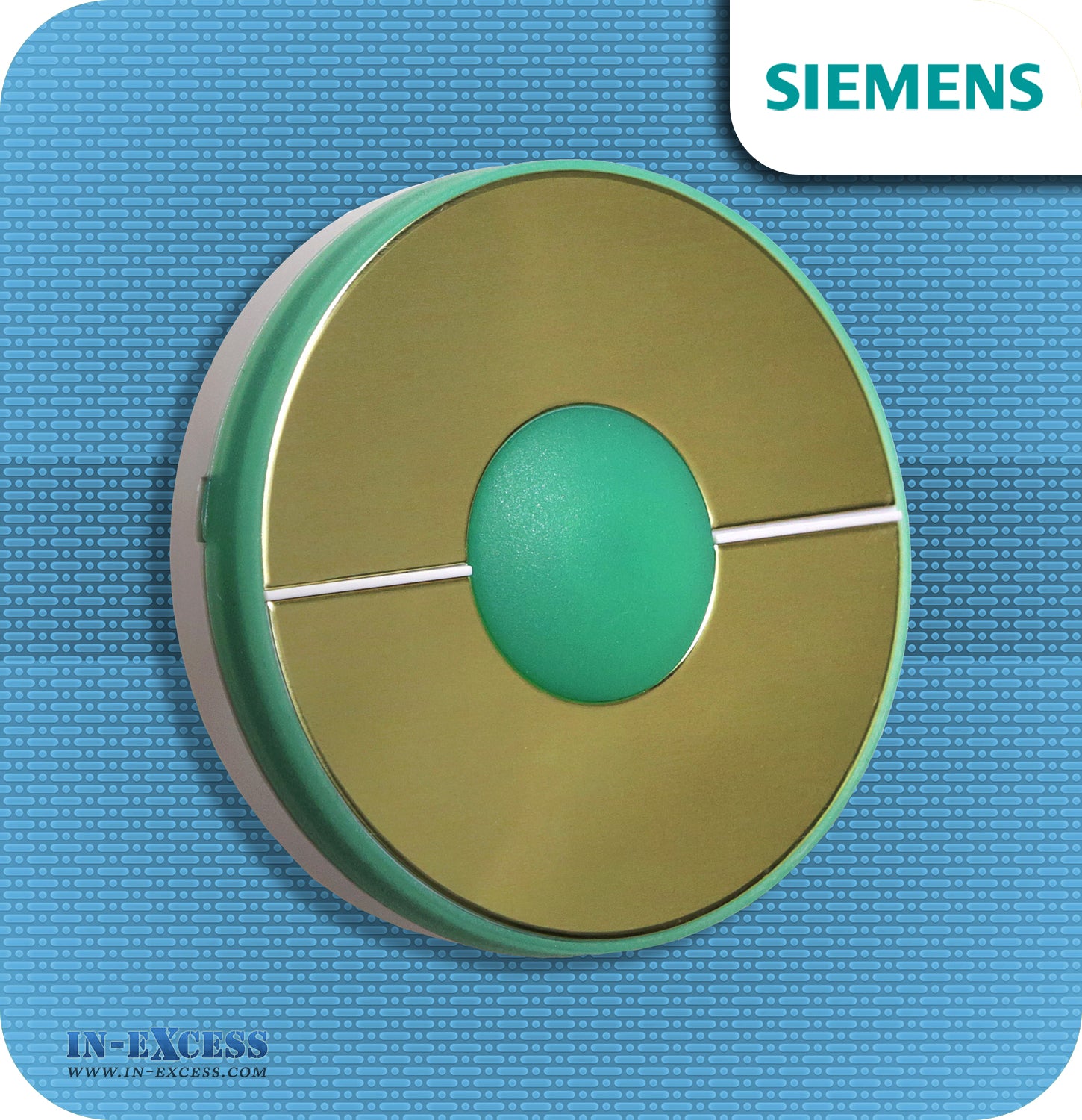 Siemens Bell Push Wirefree Brass Effect Circular Door Bell Push - JSJS-111 (DCBP9)