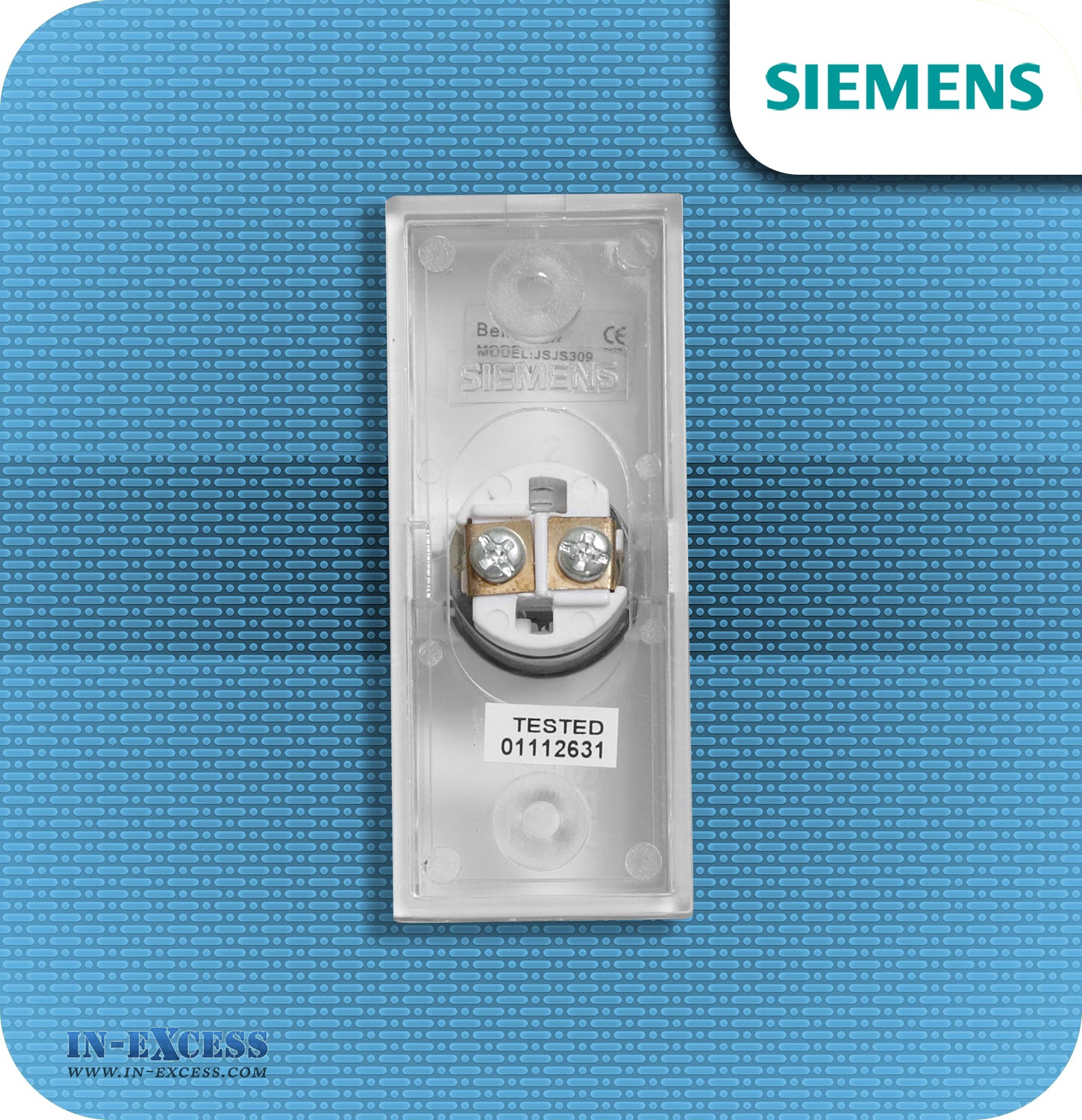 Siemens Backlit White Wired Bell Push For Wired Door Chimes - JSJS-309 (DCW12)