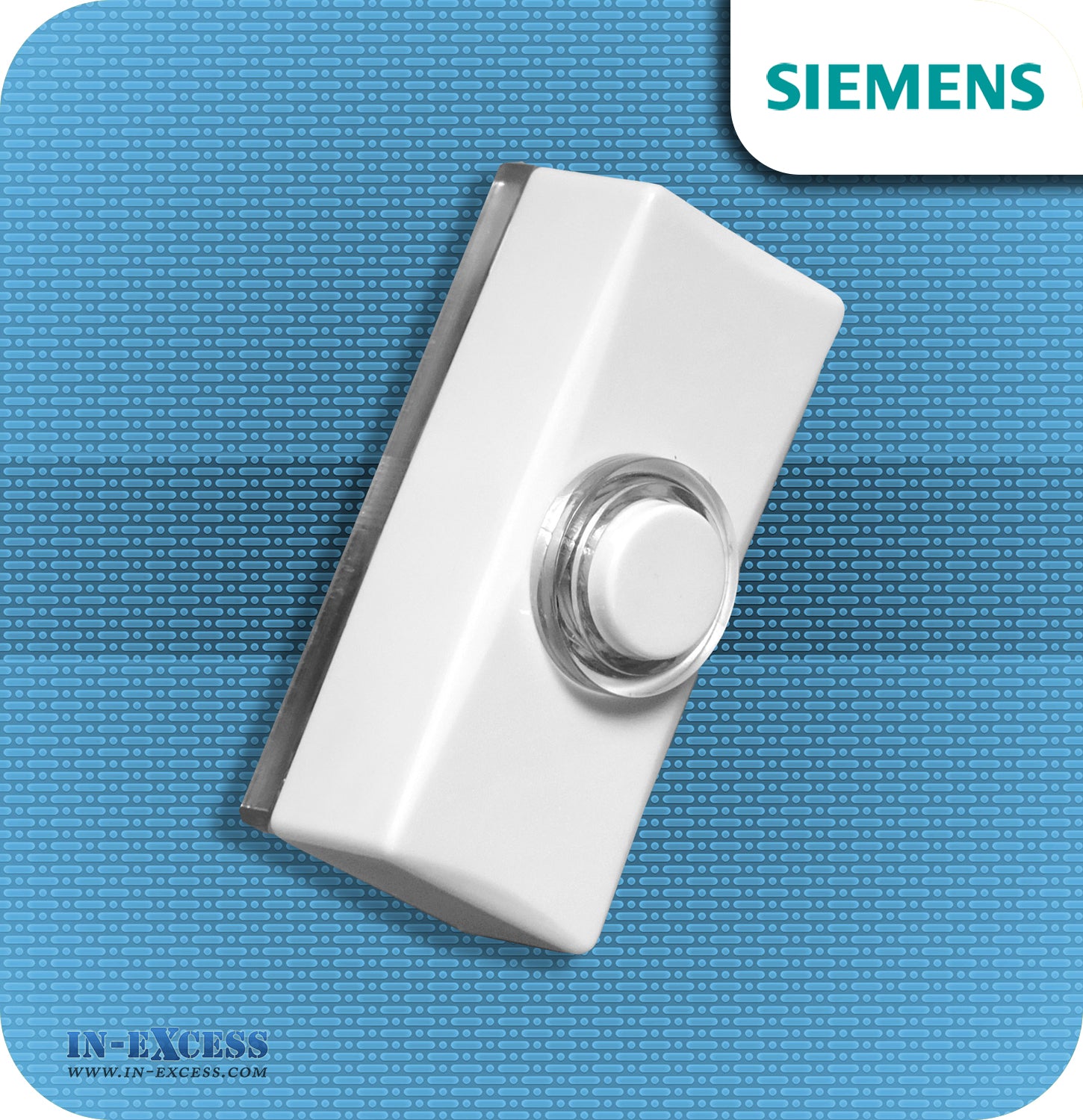 Siemens Backlit White Wired Bell Push For Wired Door Chimes - JSJS-309 (DCW12)