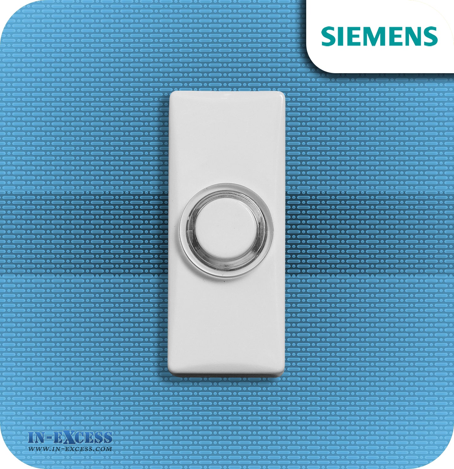 Siemens Backlit White Wired Bell Push For Wired Door Chimes - JSJS-309 (DCW12)