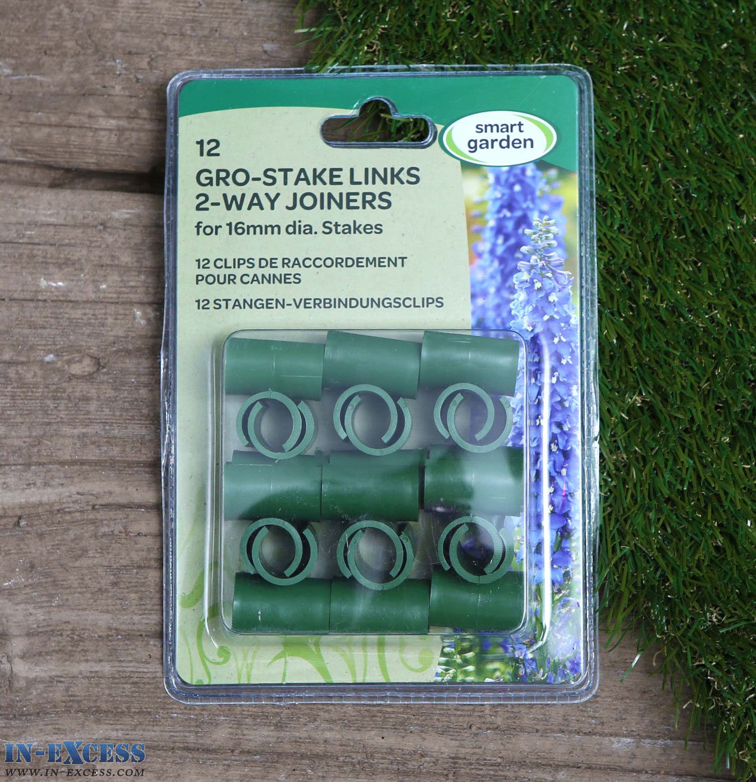 Smart Garden Gro-Stake Links 2-Way Joiners 16mm Pack of 12