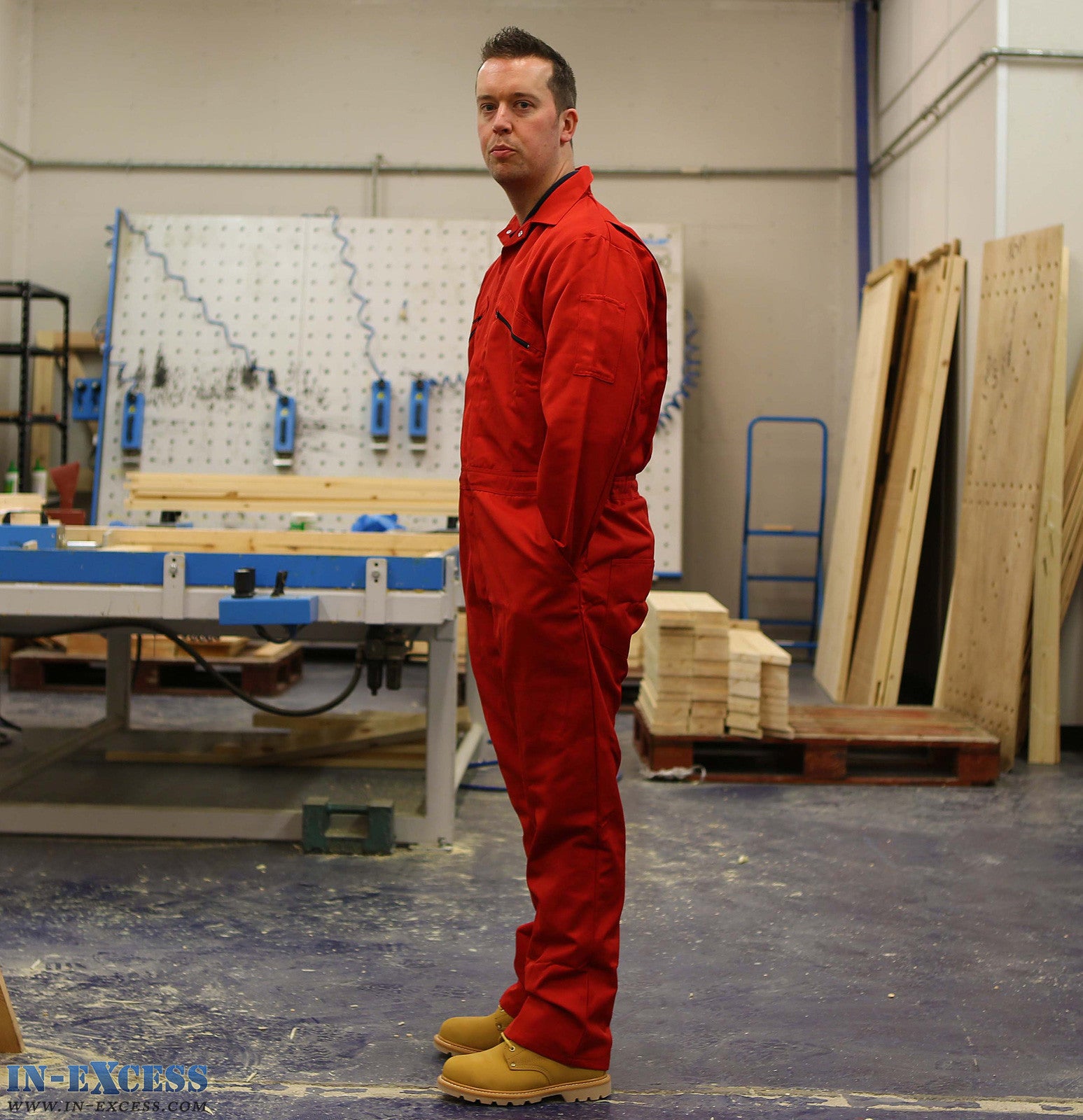 Stormchaser 9oz Klopman Overalls Red