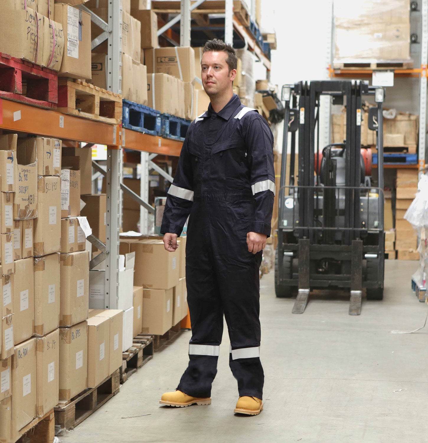 Walls FR Flame Resistant Boiler Work Wear Overalls Navy Blue