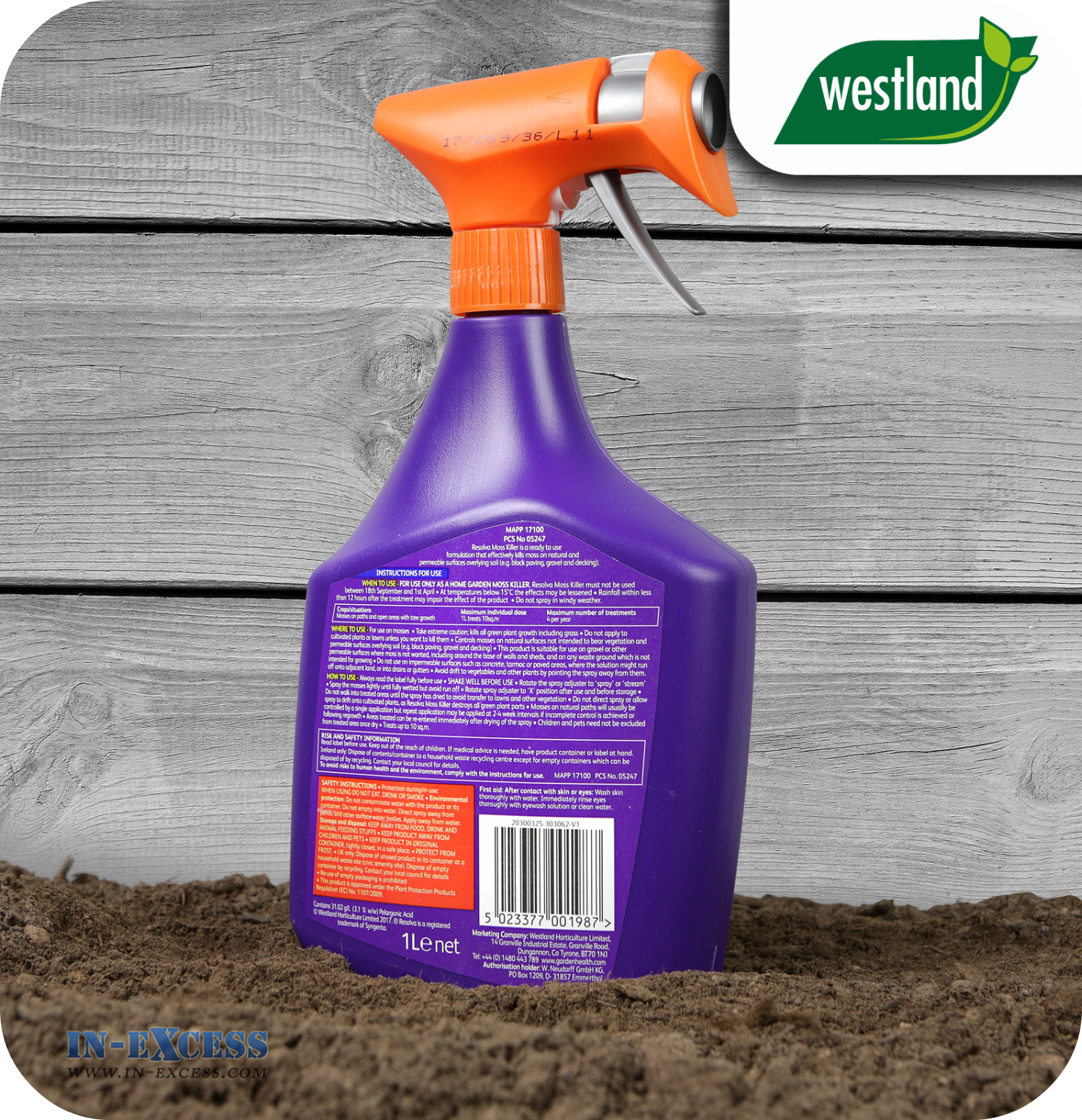 Westland Resolva Moss Killer Spray - 1 Litre