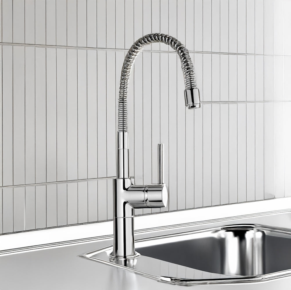 Vicenza Chrome Mixer Tap tap with spring neck