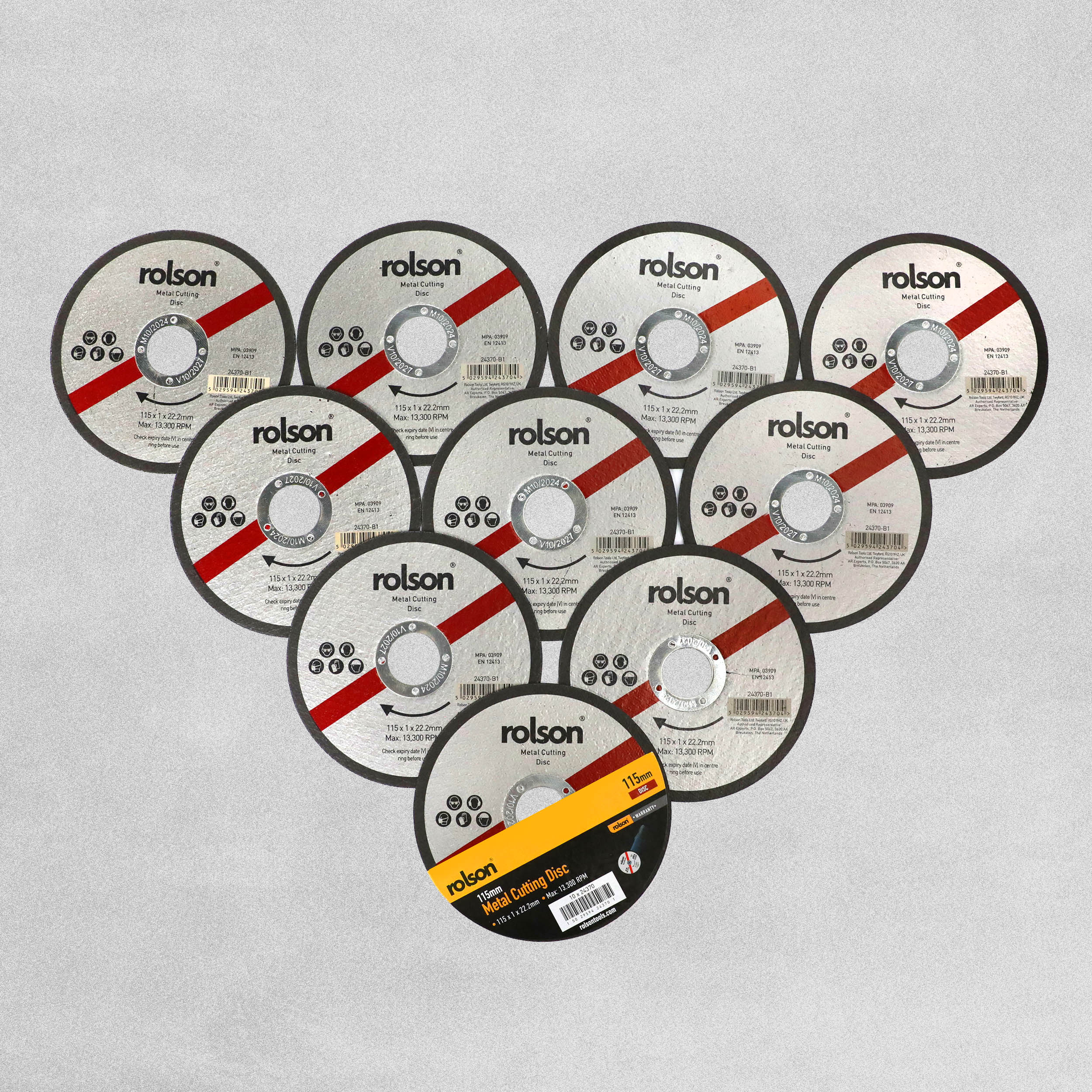 Rolson Metal Cutting Discs - 10pcs