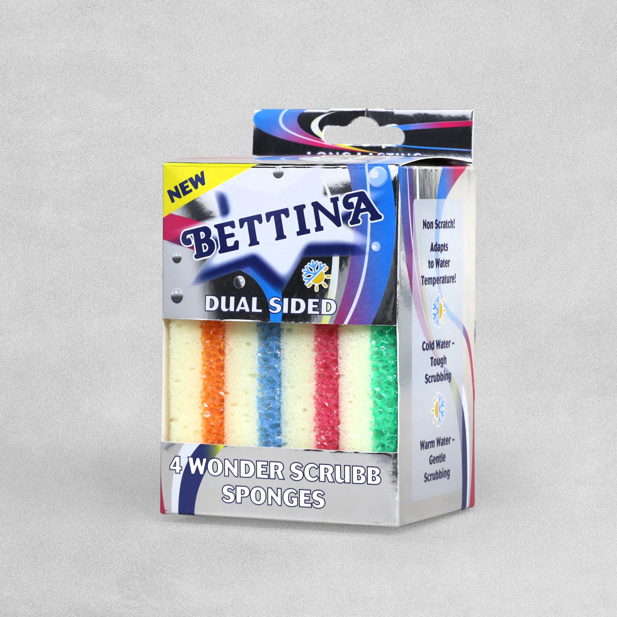 Bettina Smiley Dual Sided Wonder Scrubb Sponges - Pack of 4