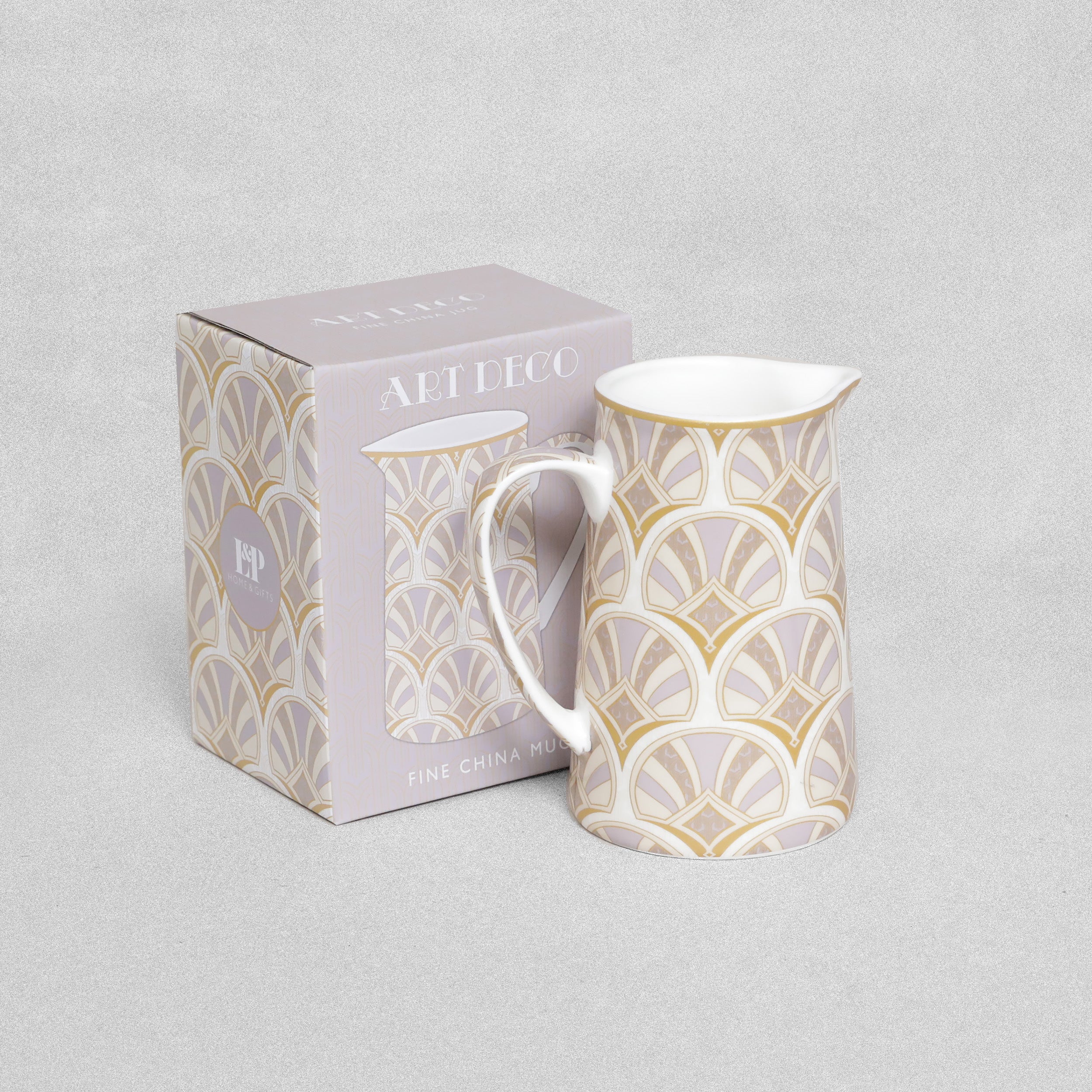 Art Deco Fine China Jug - Various Colours Available