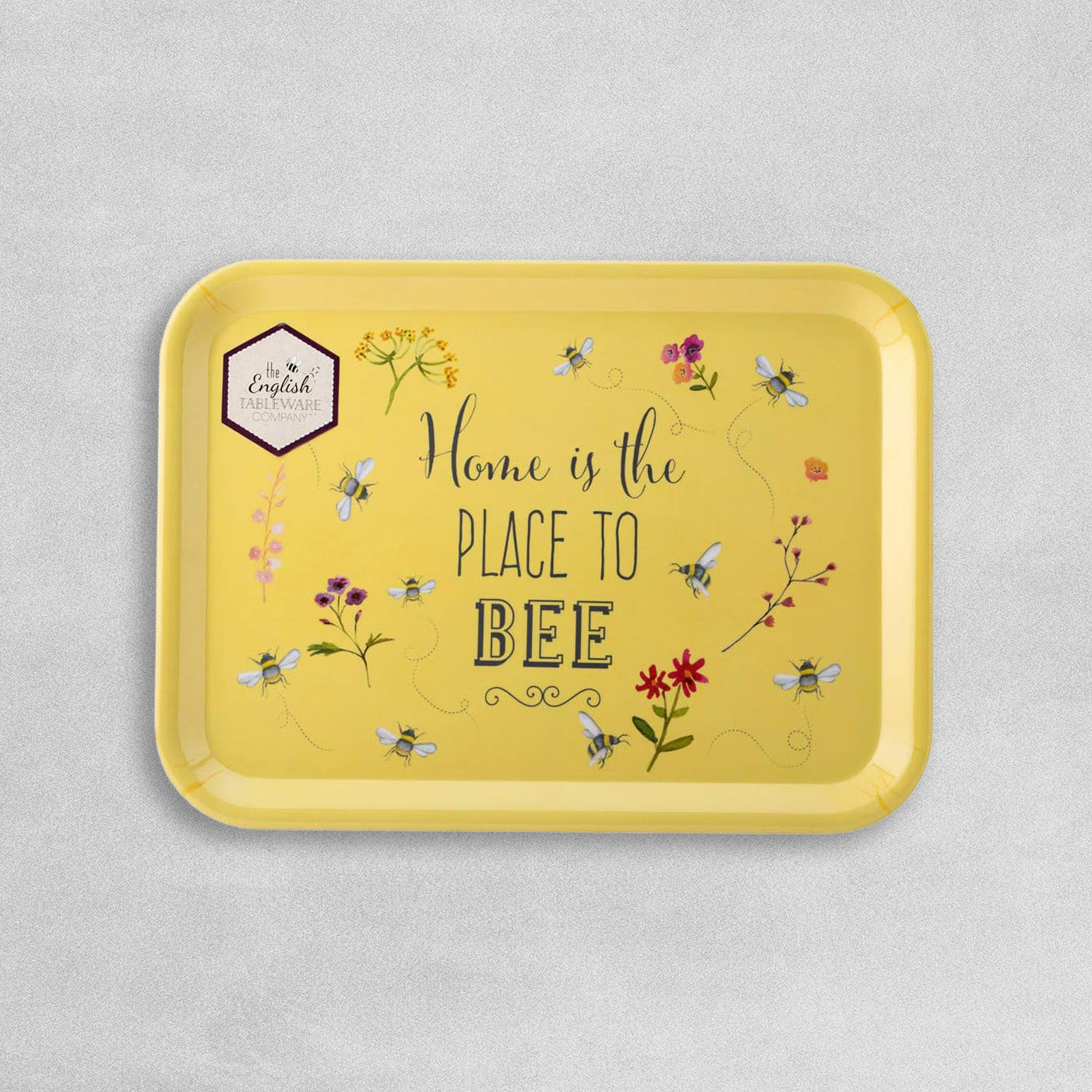 English Tableware Company 'Home is the Place to Bee' Large Melamine Gloss Tray