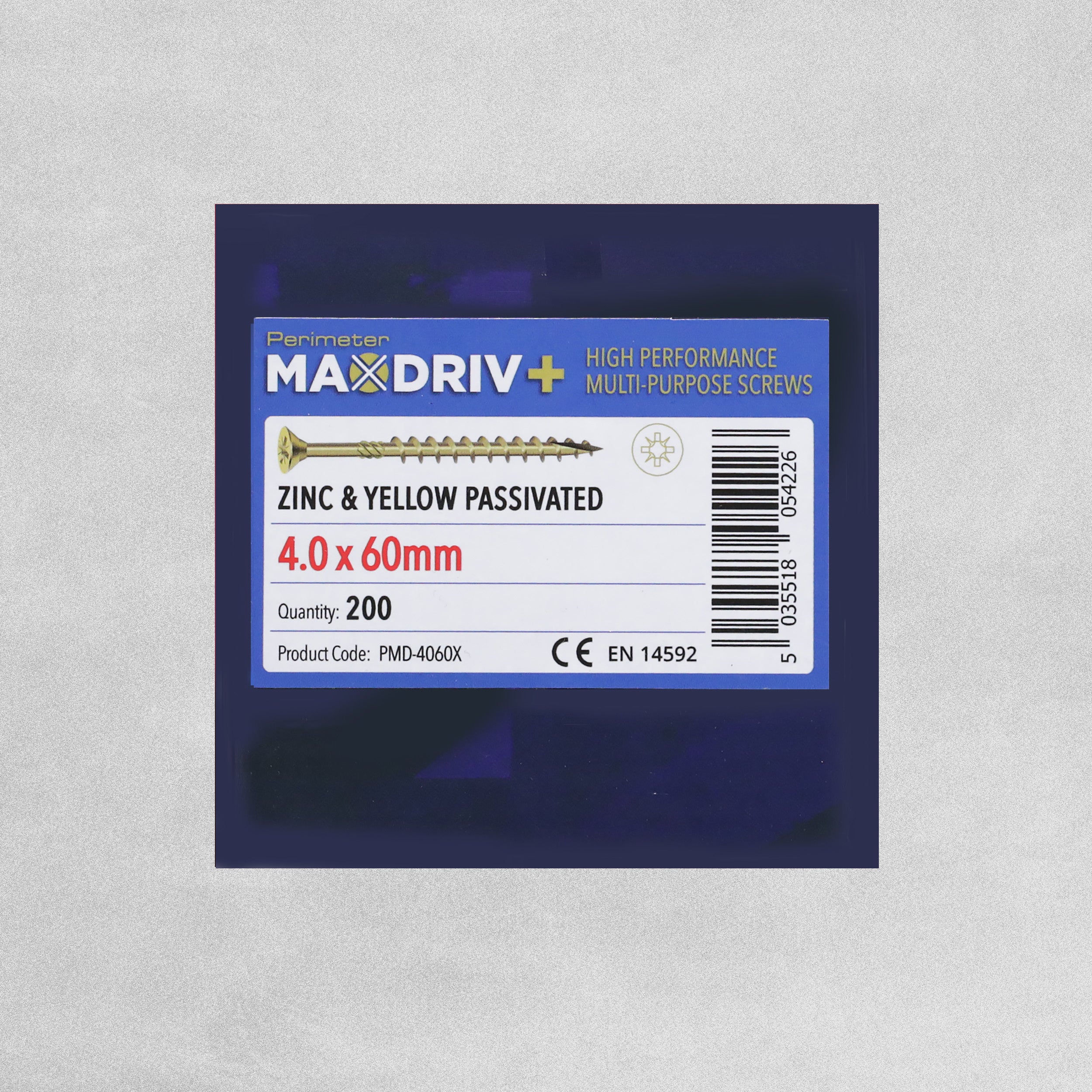 Perimeter MaxDriv Traditional Multi Purpose Screws 4.0 x 60mm - Pack of 200