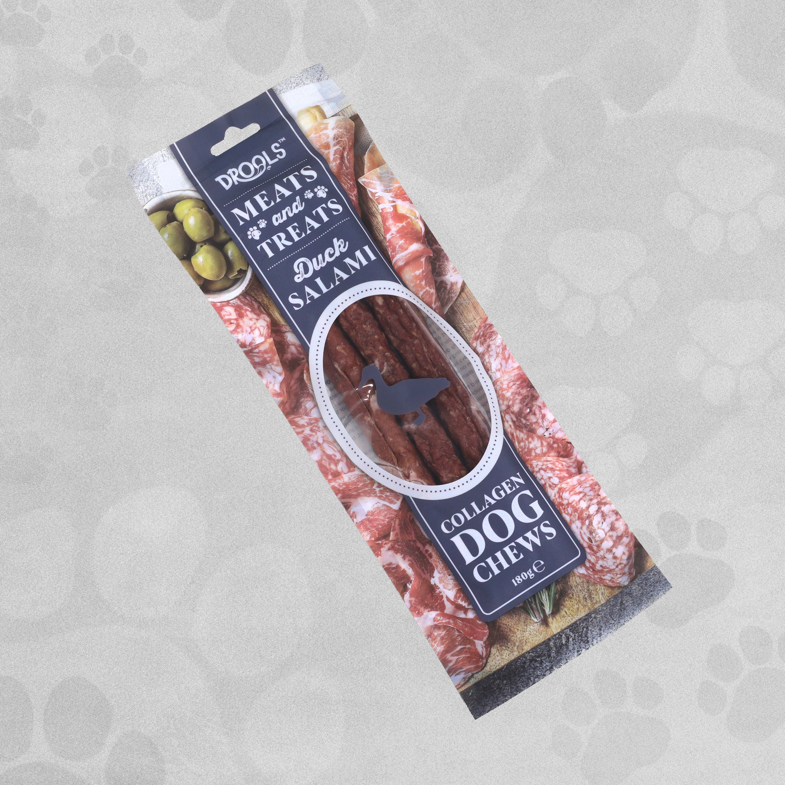 Drools Meats and Treats Salami Collagen Dog Chews 180g Various Flavours
