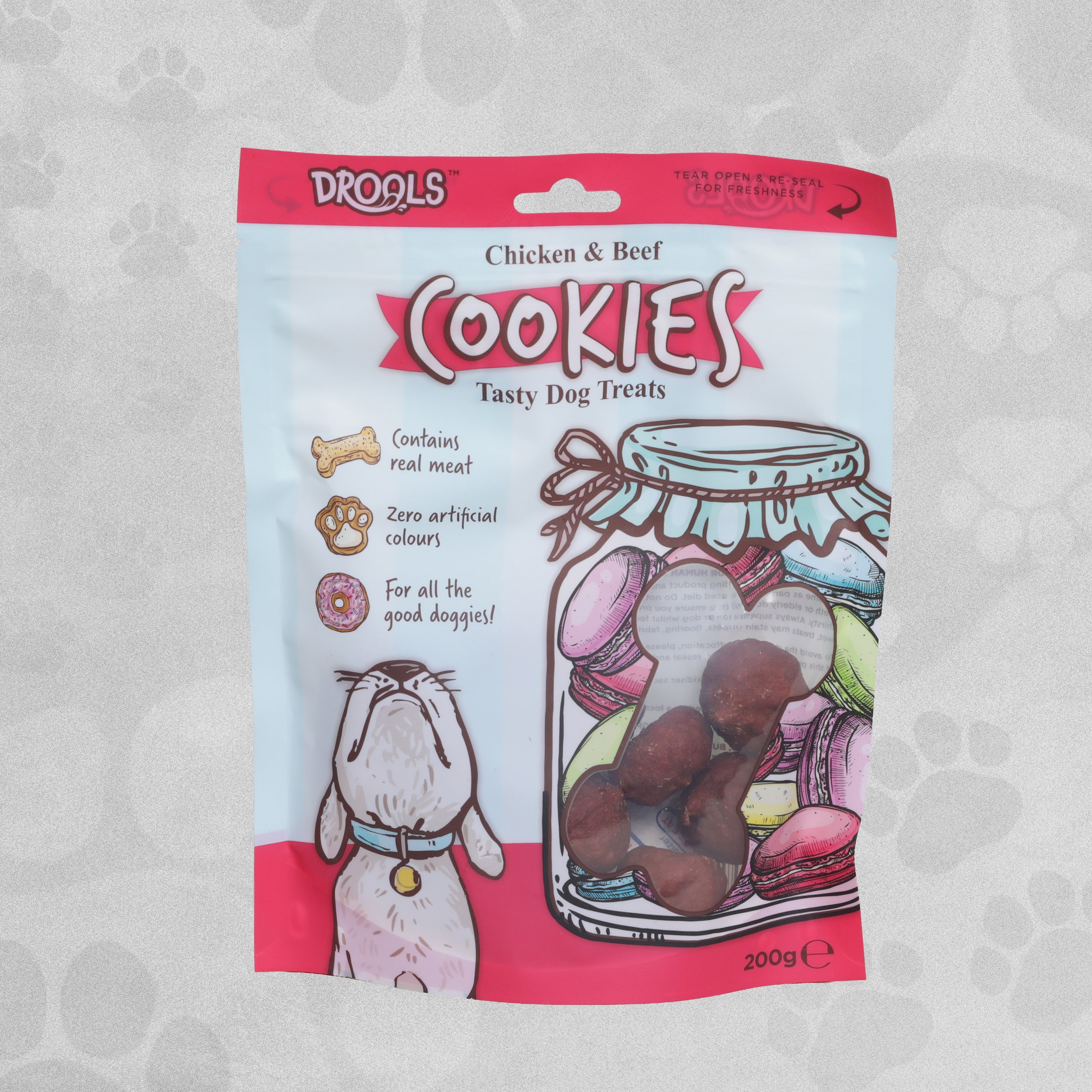 Drools Cookies Tasty Dog Treats 200g Various Flavours