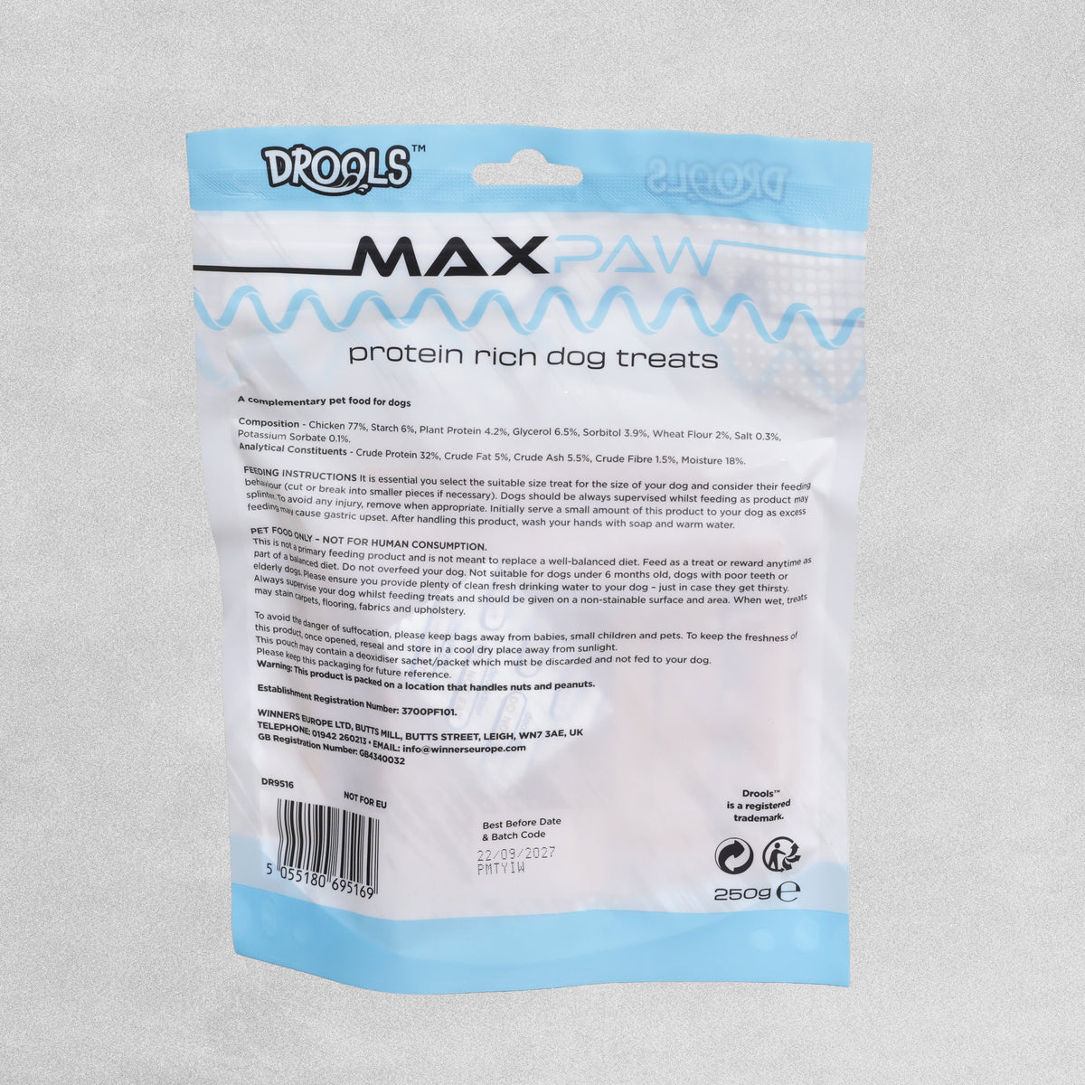 Drools Protein Rich Dog Treats 250g Various Flavours