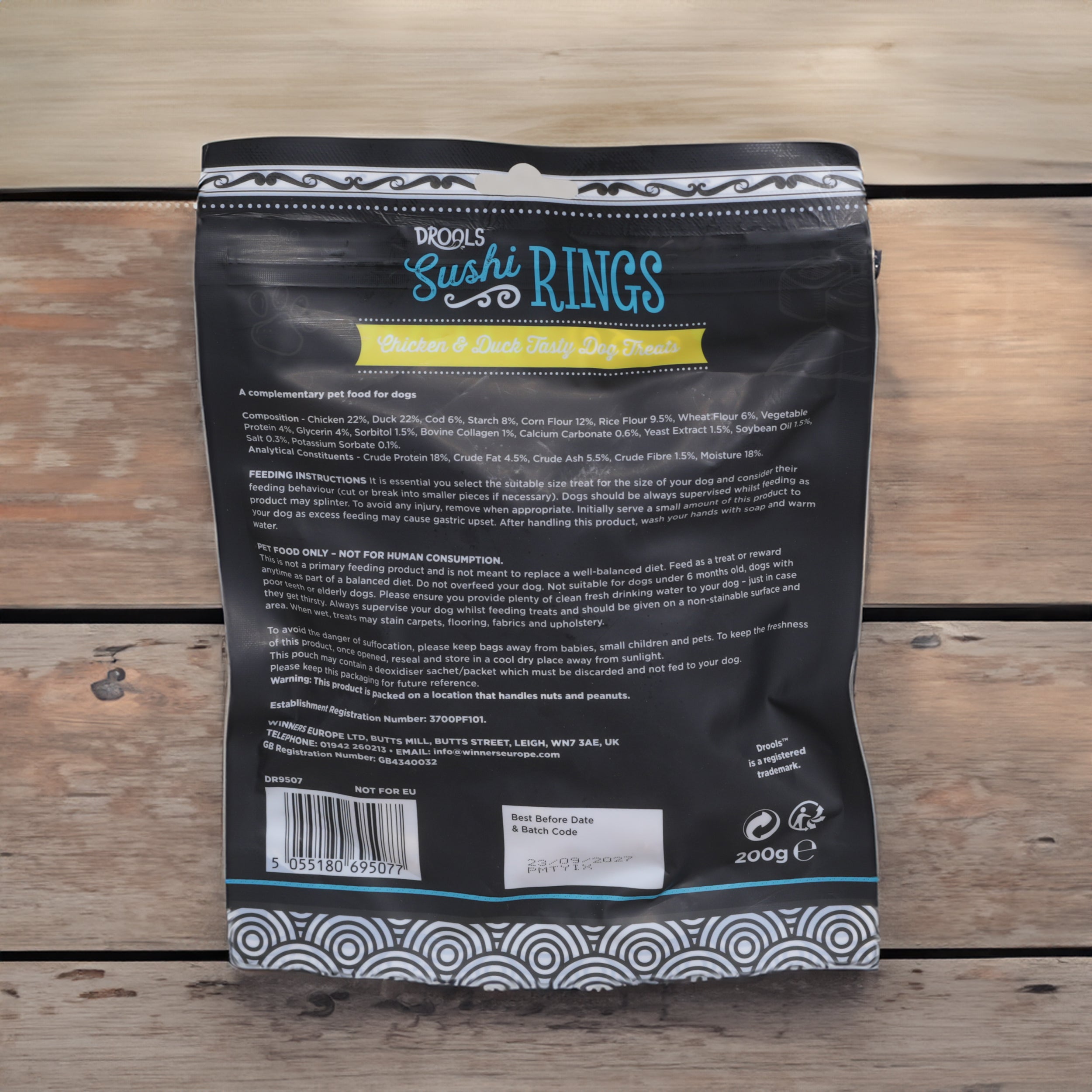 Drools Sushi Rings Tasty Dog Treats 200g Various Flavours