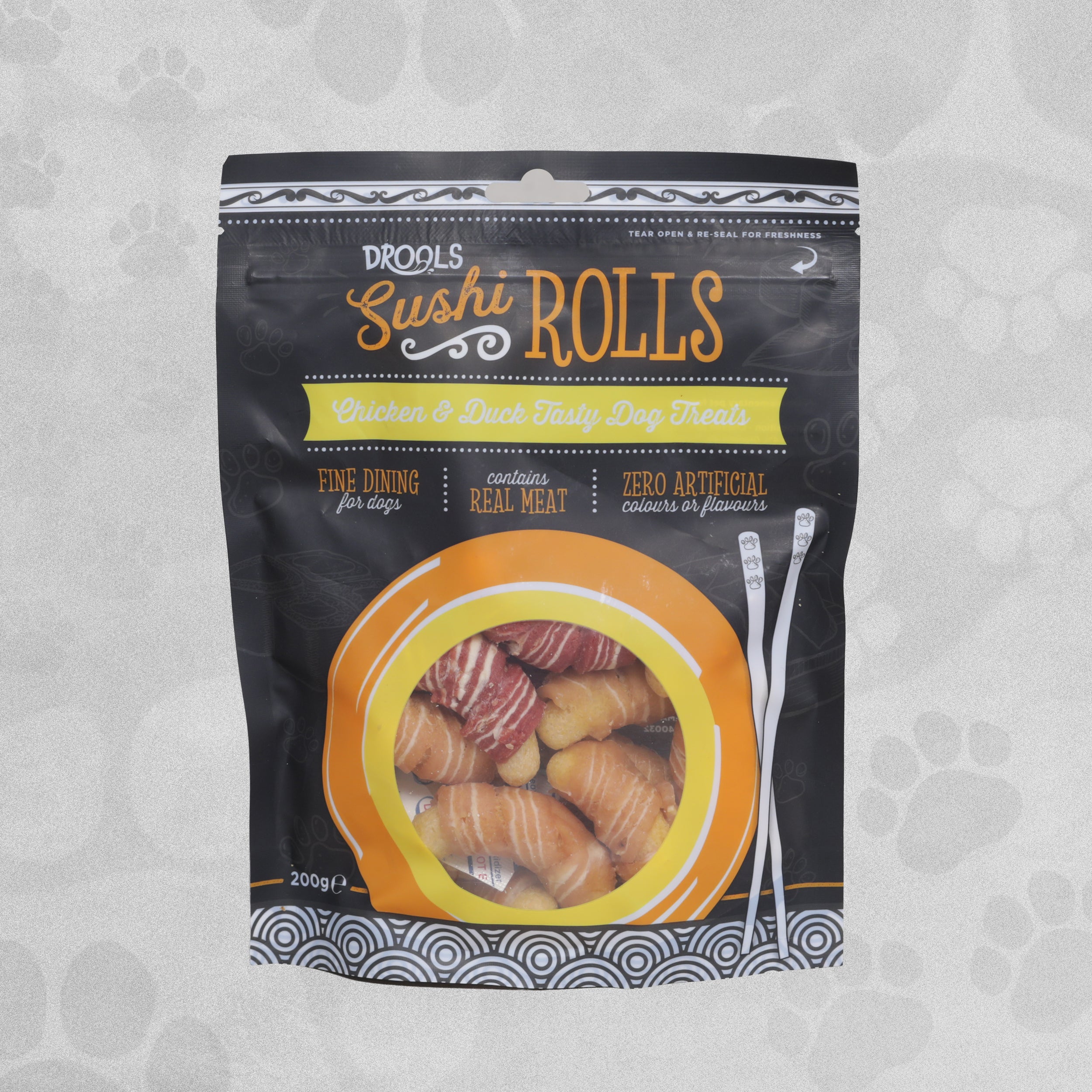 Drools Sushi Rolls Tasty Dog Treats 200g Various Flavours