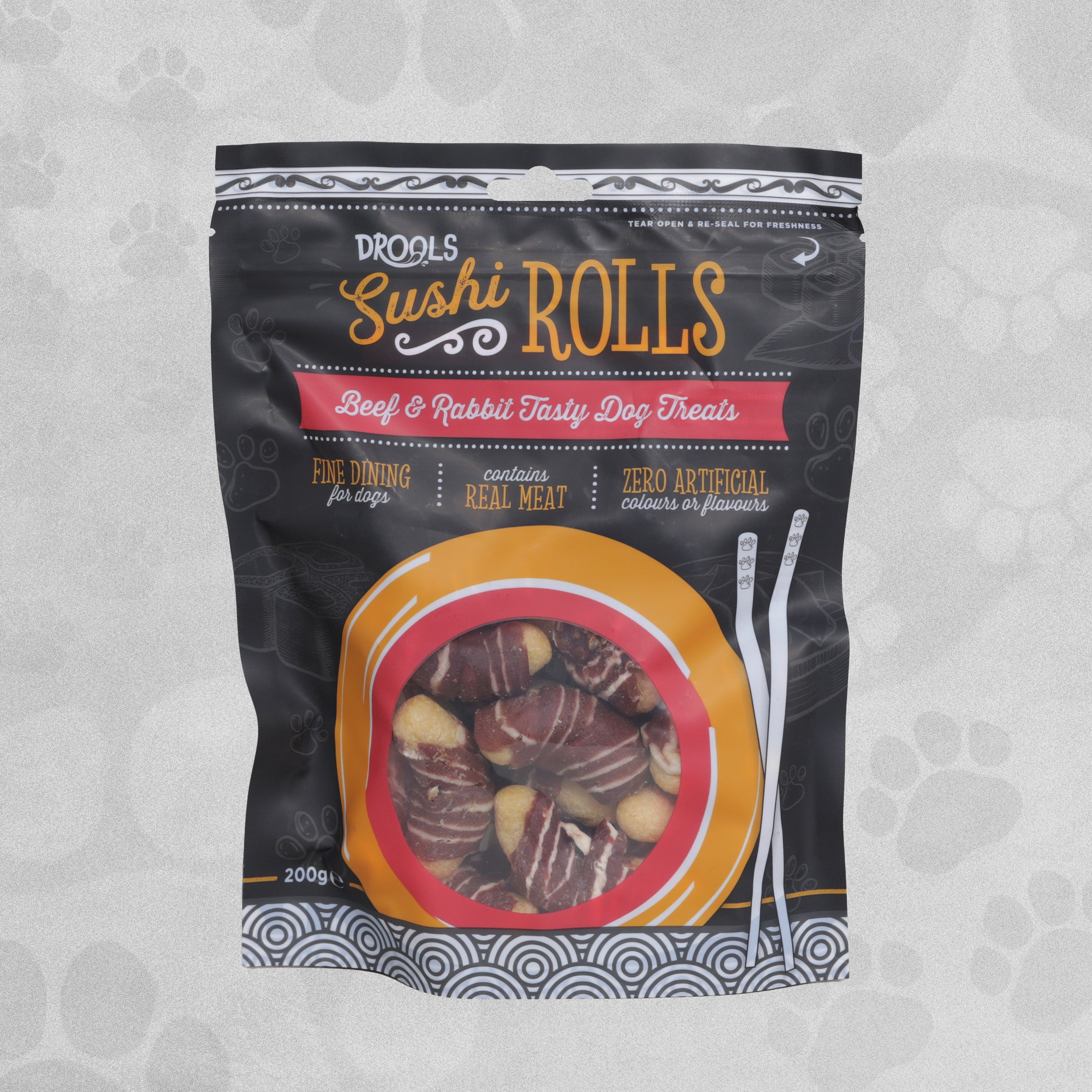 Drools Sushi Rolls Tasty Dog Treats 200g Various Flavours