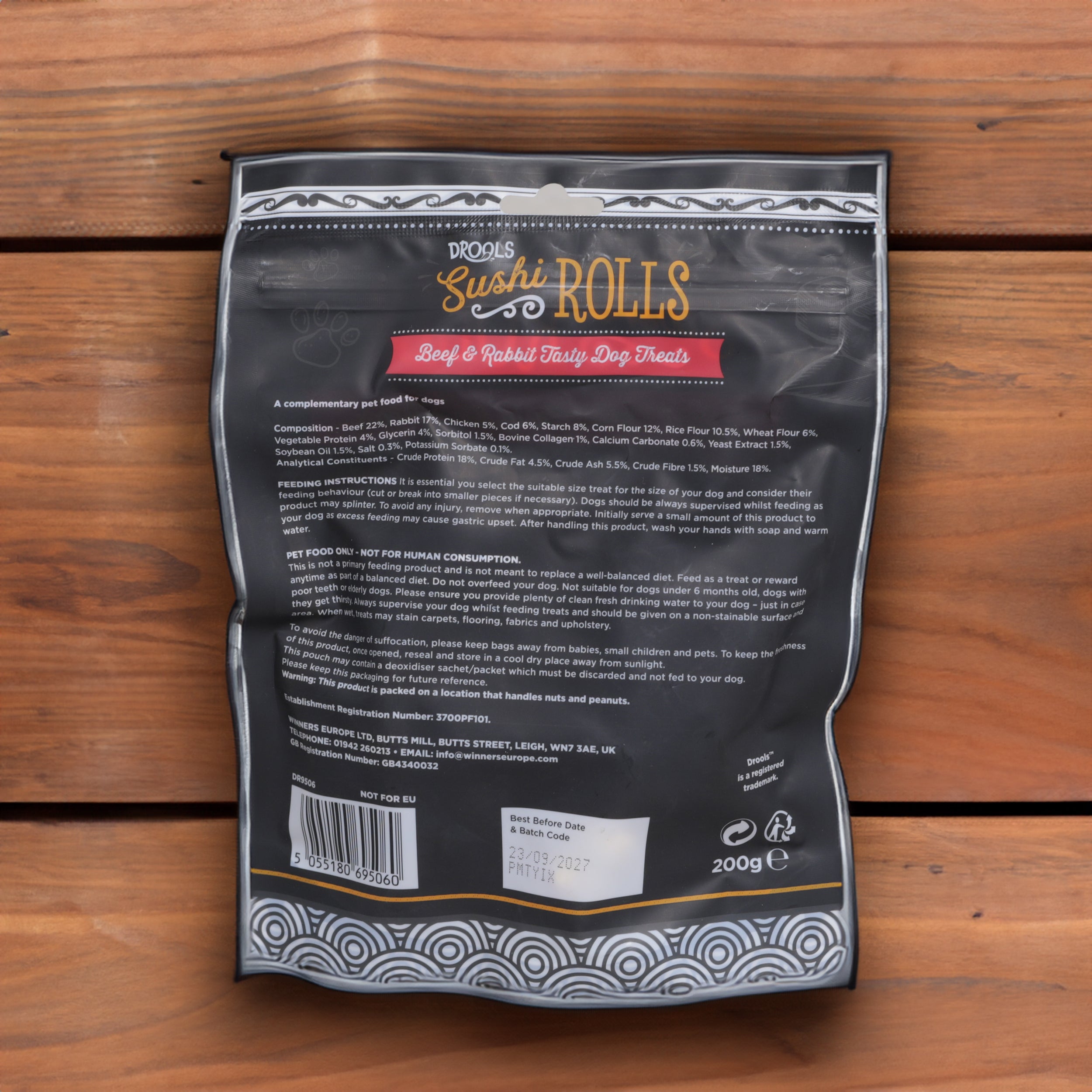 Drools Sushi Rolls Tasty Dog Treats 200g Various Flavours