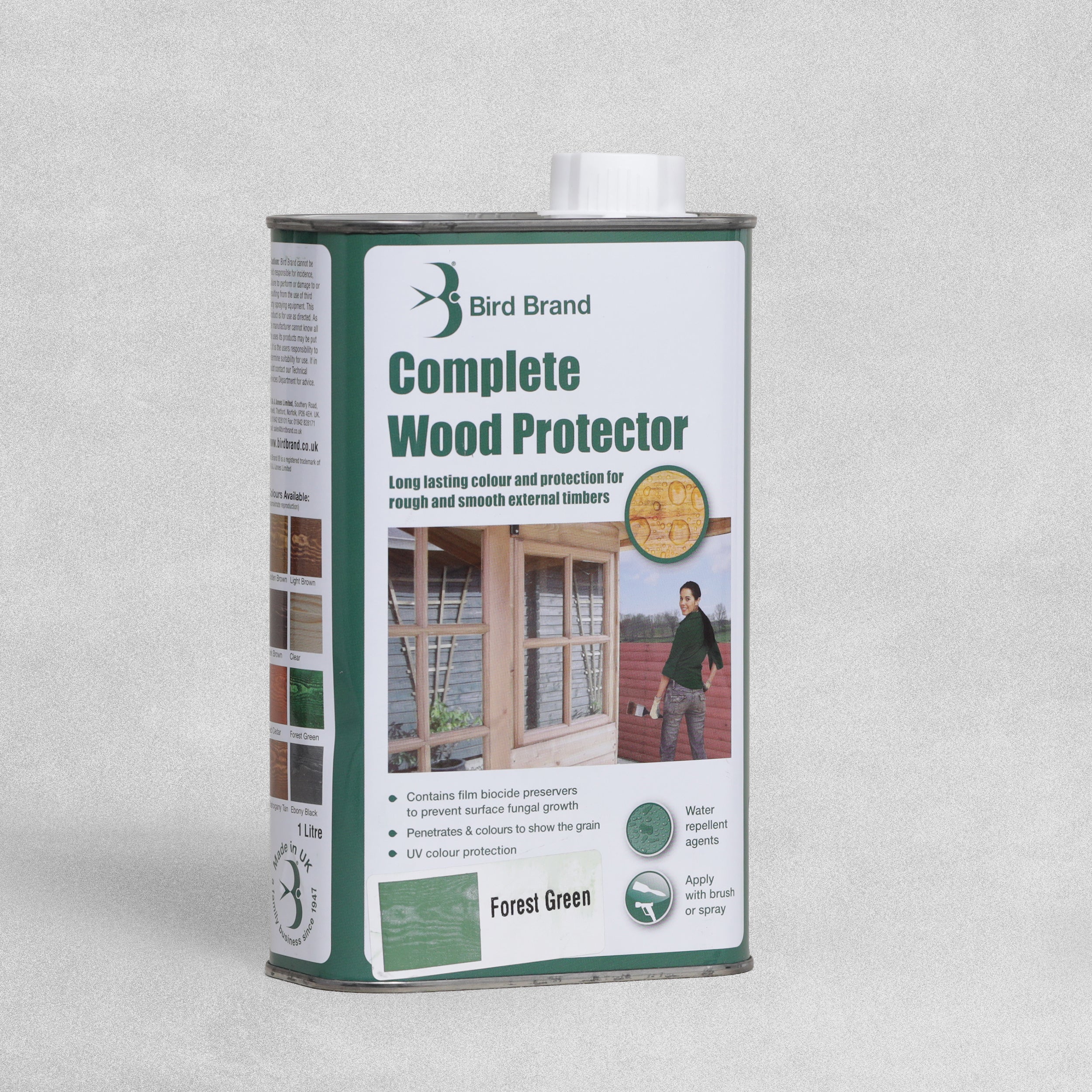 Bird Brand Complete Exterior Wood Protector -1L  Various Colours