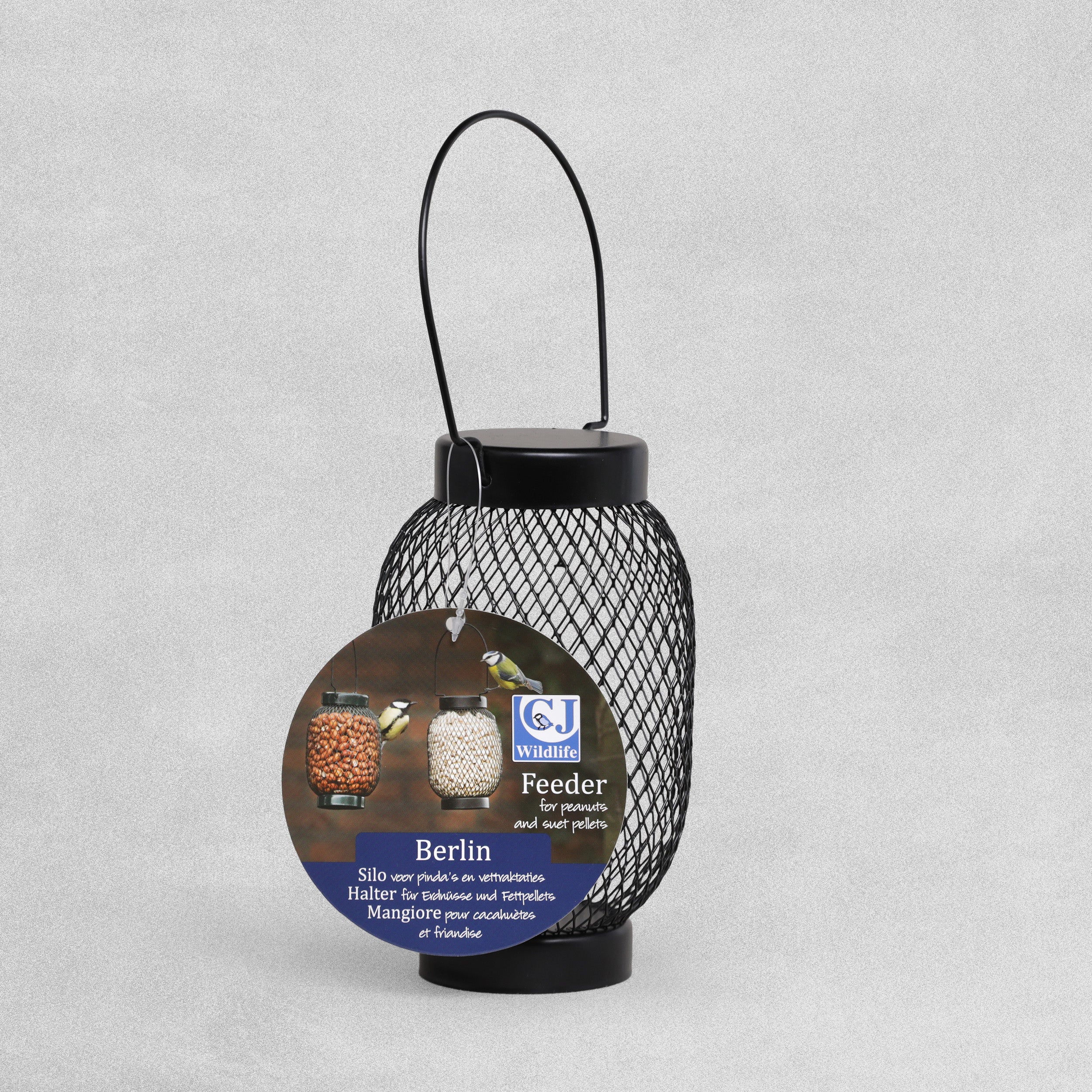 C J Wildlife Berlin Peanut Feeder  Black