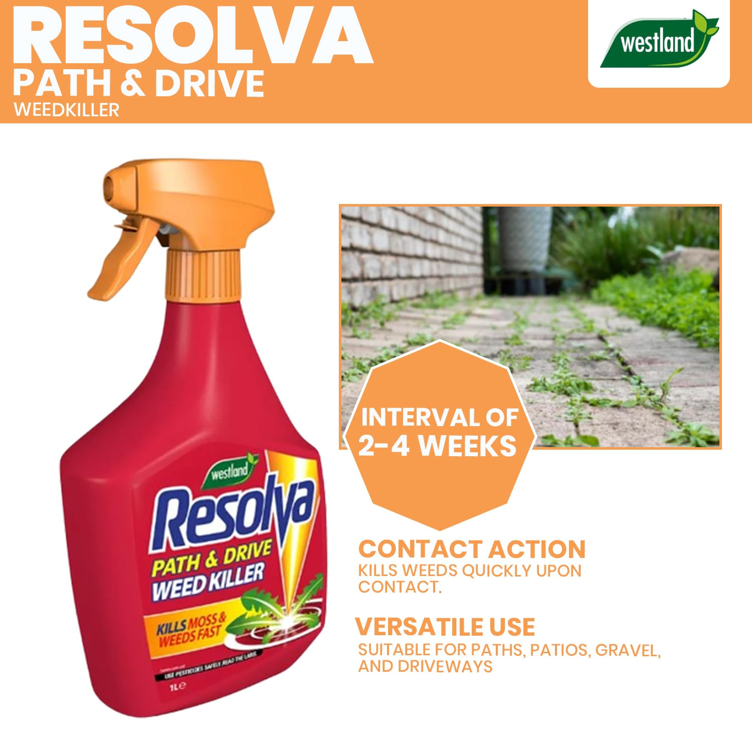 Resolva Path & Drive Weedkiller RTU 1L