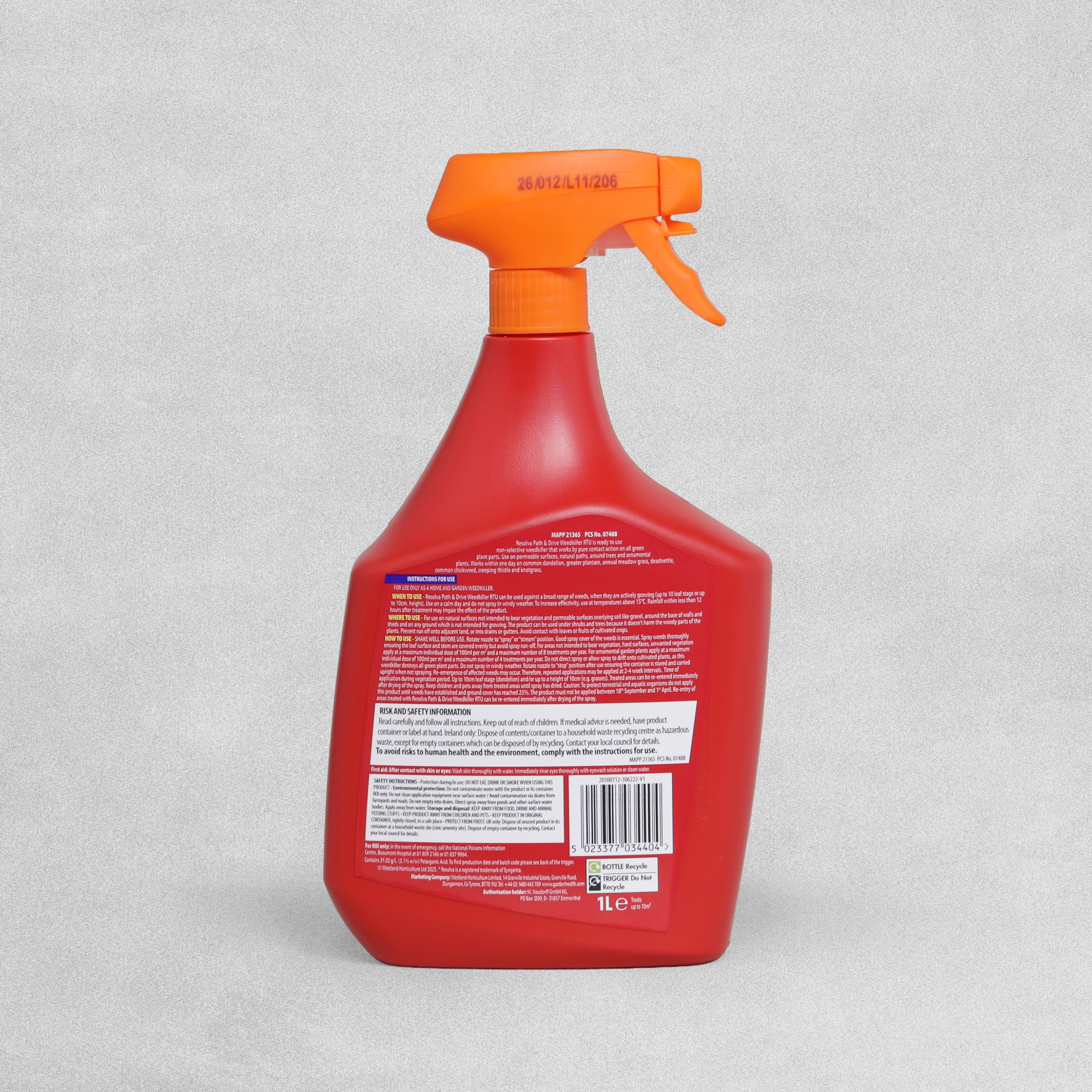 Resolva Path & Drive Weedkiller RTU 1L